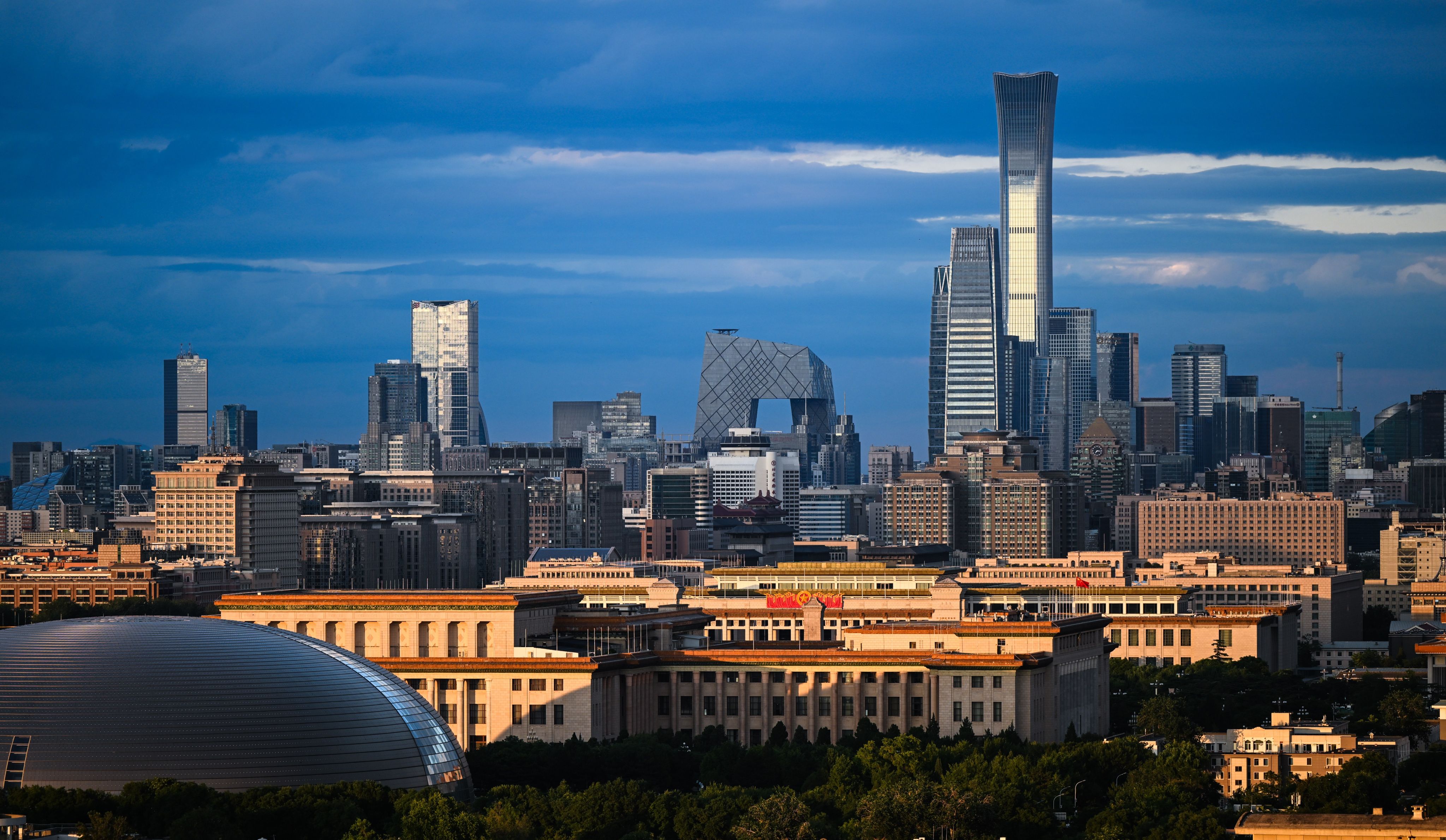 China’s capital Beijing’s city skyline pictured at sunset. China has climbed four places, from 16th to 12th, in this year’s IMD World Competitiveness Ranking. Photo: Xinhua