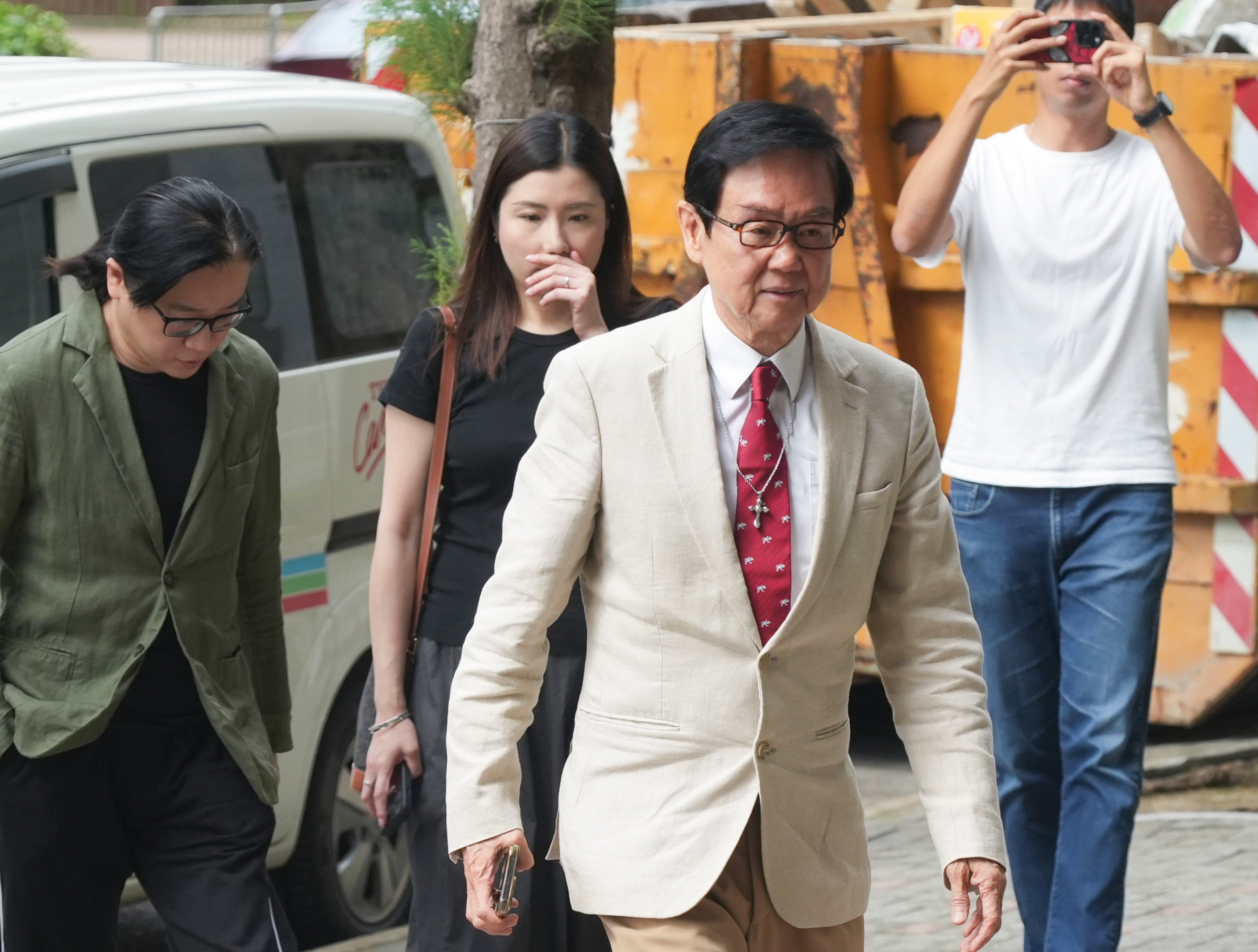 Film producer Raymond Wong outside Eastern Court in Sai Wan Ho on May 22, the day he was convicted of insider trading. Photo: Sun Yeung