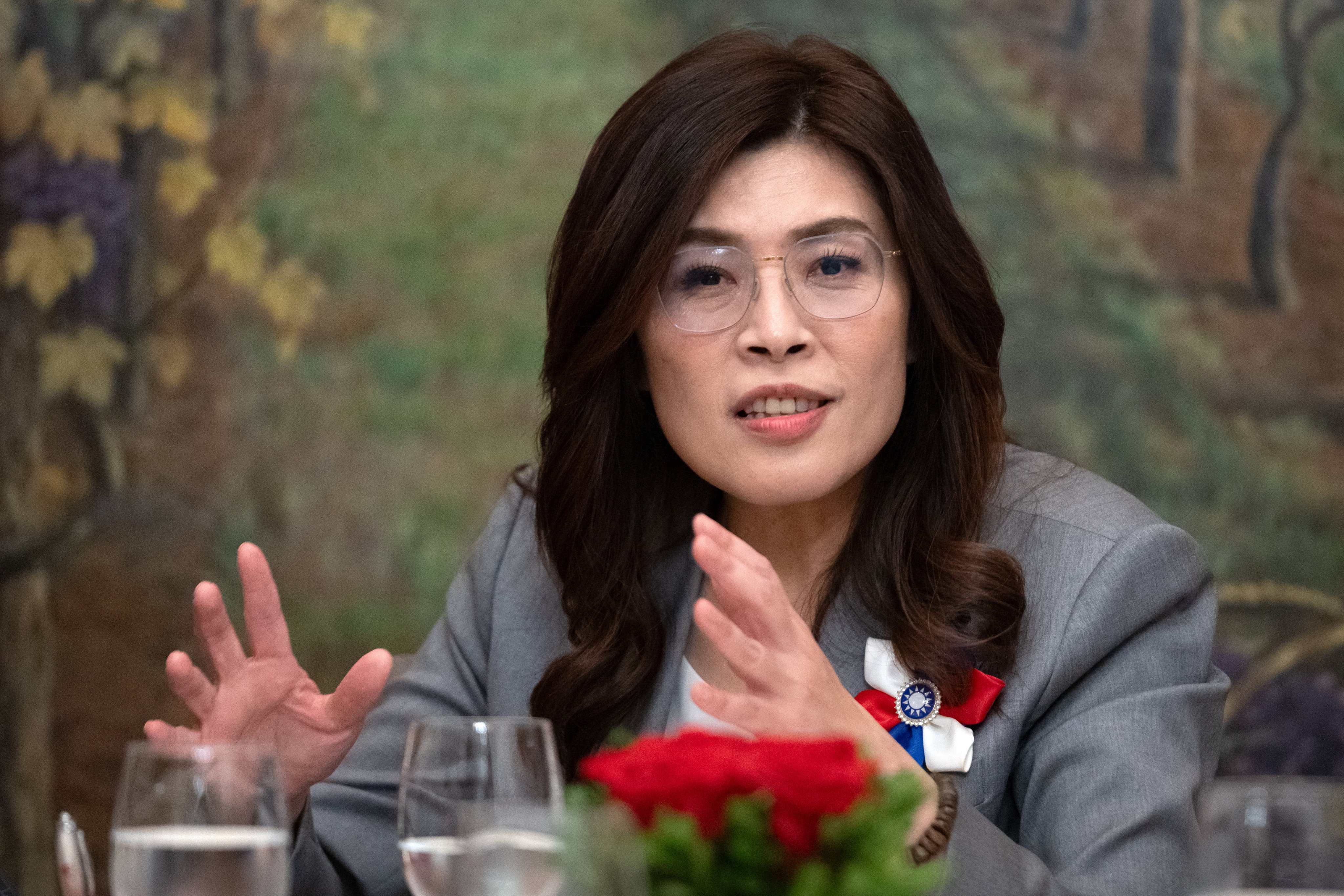Cheng Li-wun, chair of Taiwan’s opposition Kuomintang, visited Washington as part of a US tour aimed at explaining her party’s approach to cross-Strait relations and defence policy. Photo: AP