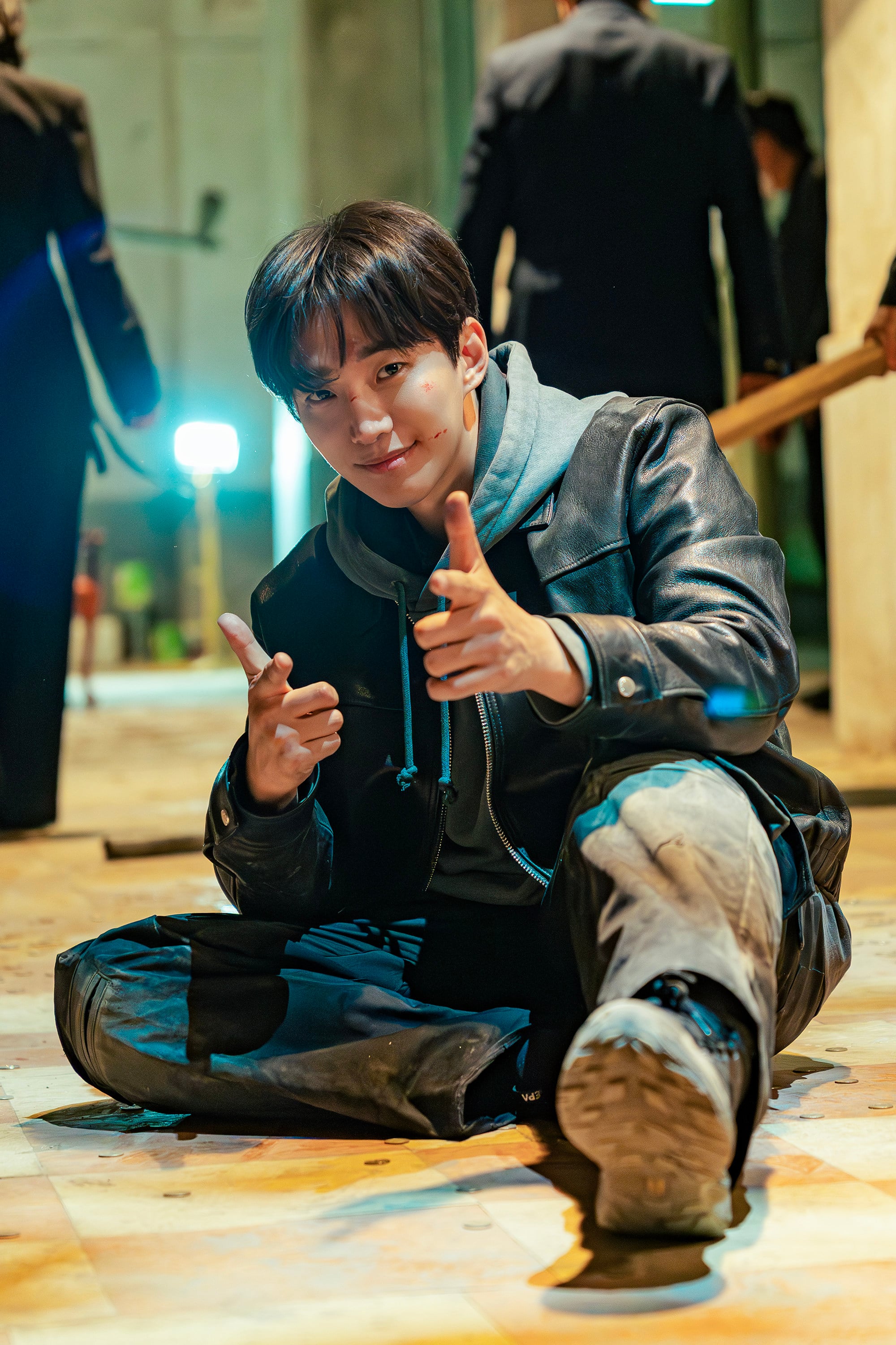 Lee Jun-ho on the set of Cashero. Lee is considering a role in the coming series Embassy for Foreign Monsters in Korea. Photo: Kim Hobin/Netflix