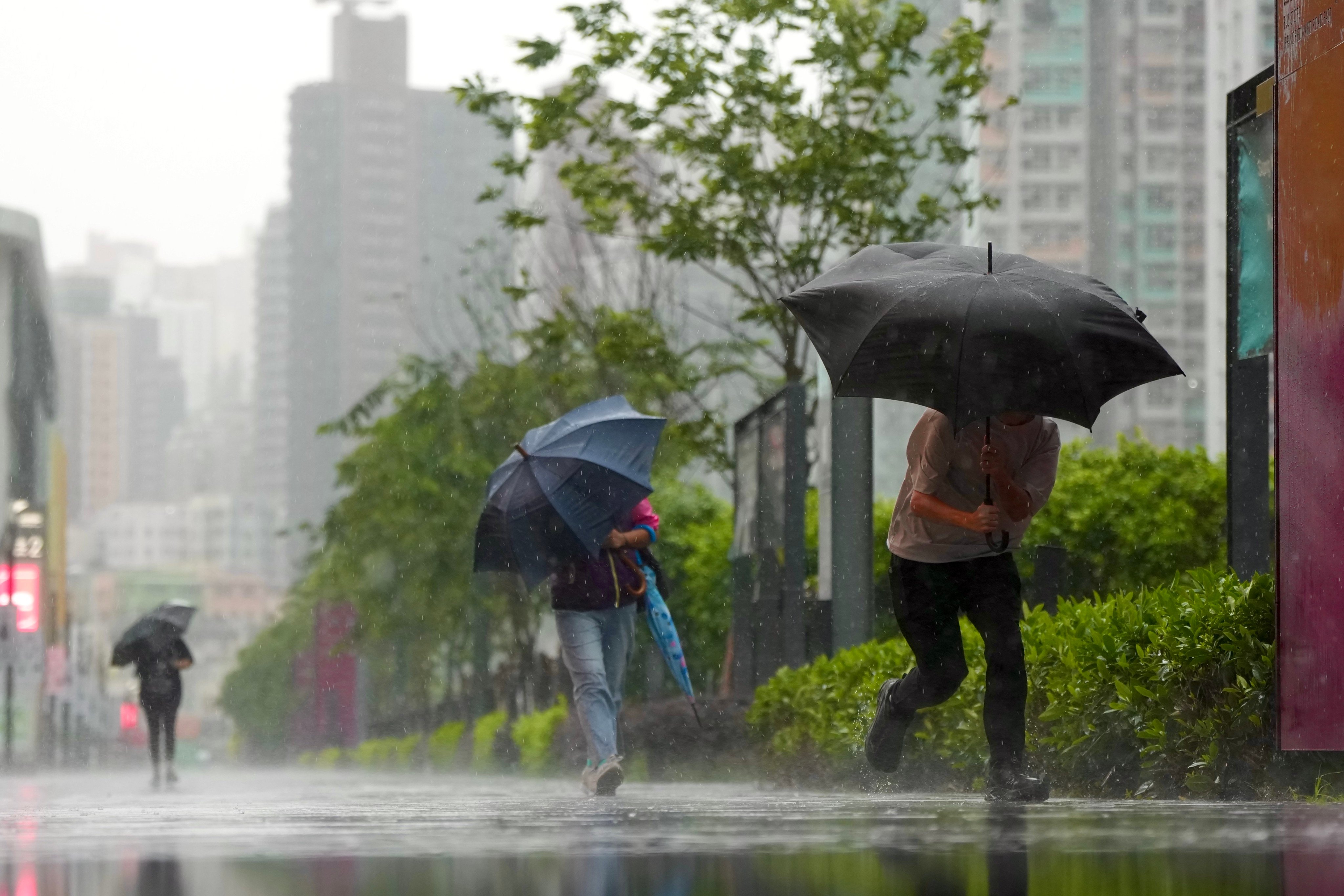 Heavy showers have hit Hong Kong. Photo: Sam Tsang