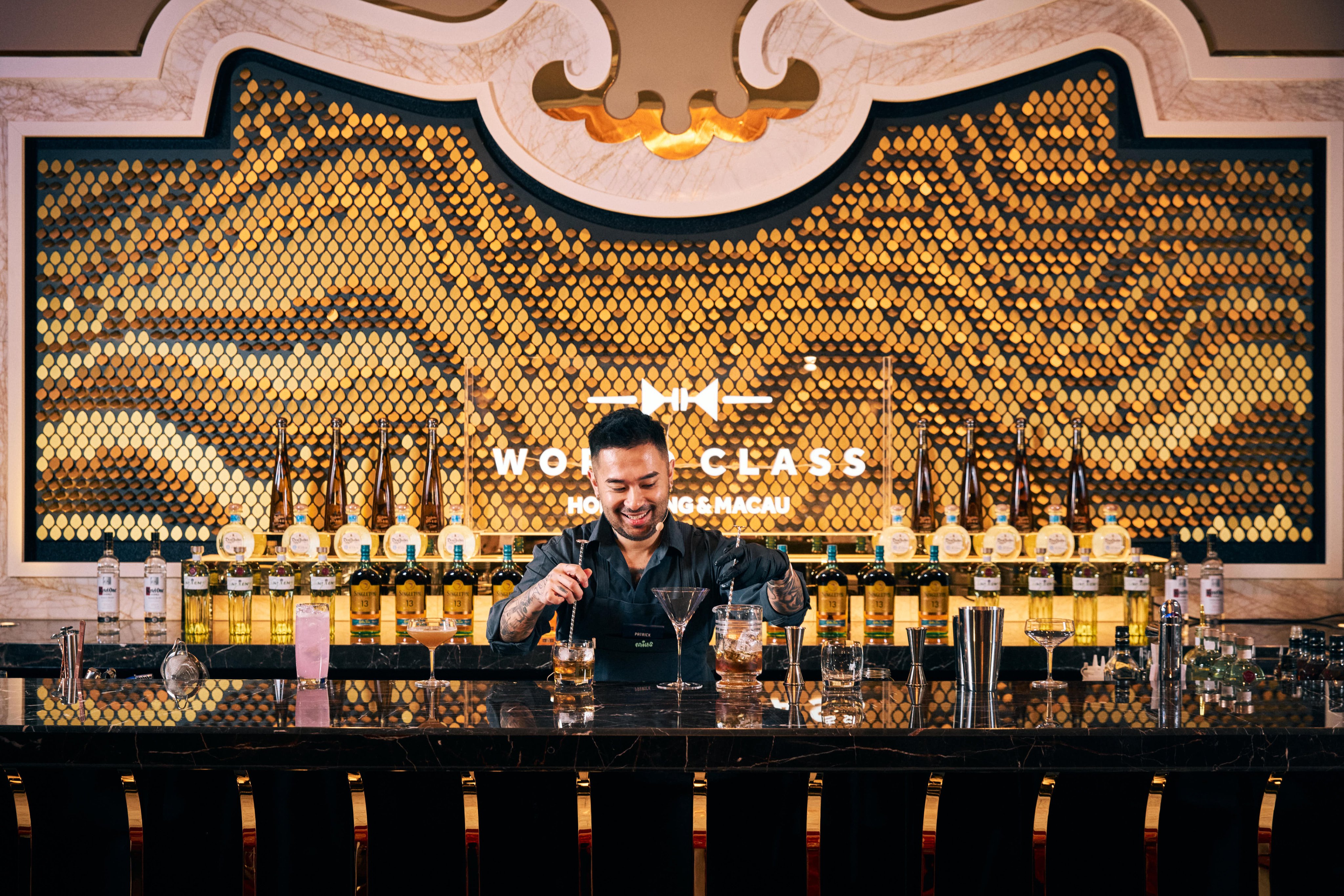 John Patrick Poon of Hong Kong was crowned bartender of the year at the 2026 Diageo World Class Hong Kong and Macau competition at the Palace Reserve Club, Wynn Palace, in Macau, on June 17. Photo: Charmaine Mok