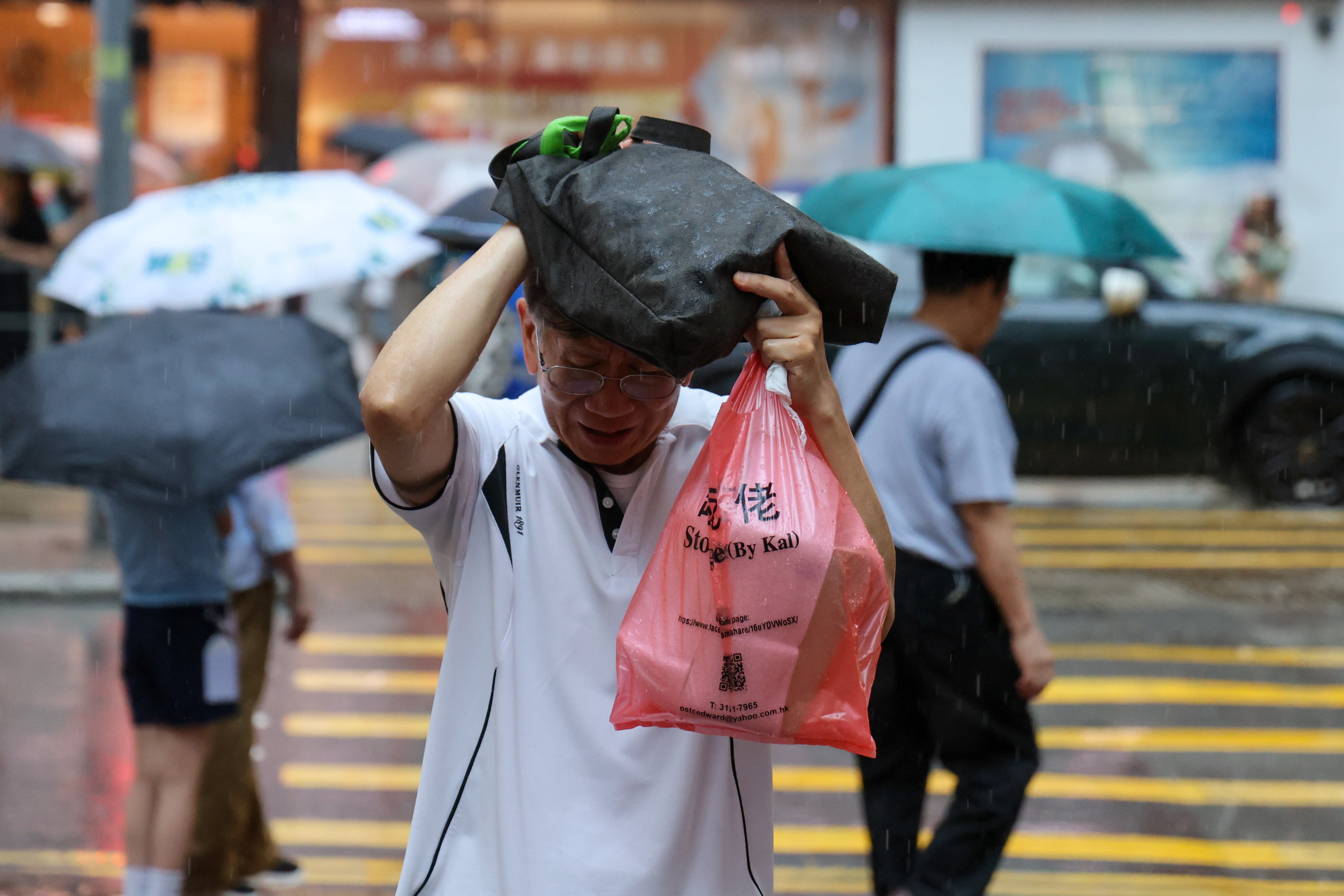 Heavy showers have hit Hong Kong. Photo: Nora Tam