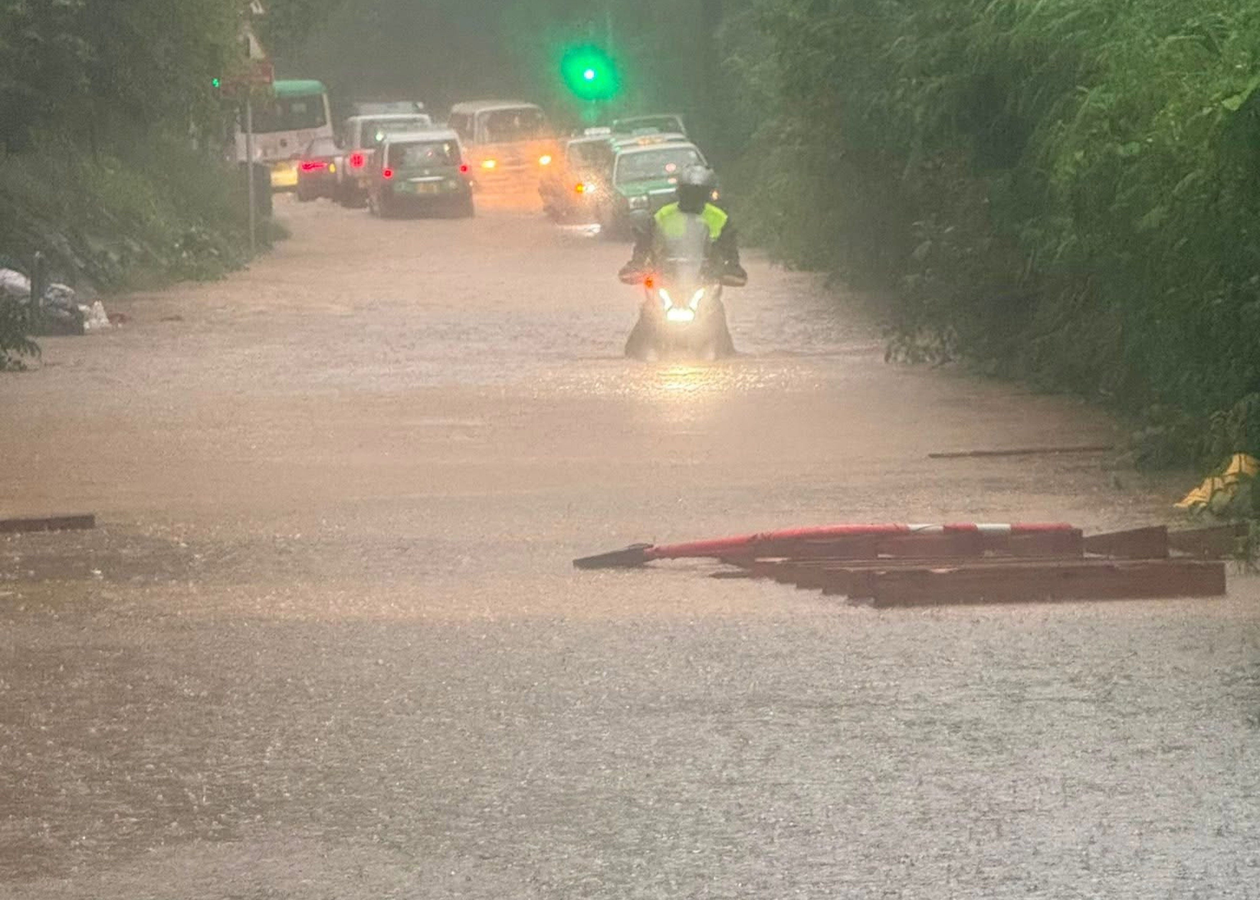 Hong Kong issued the year’s second black rainstorm warning on Thursday. Photo: Handout