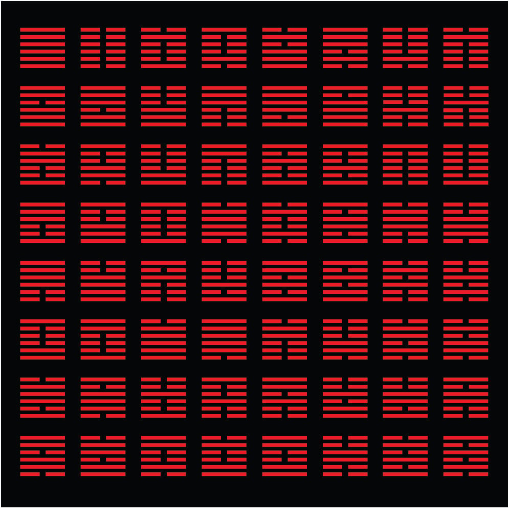 The I Ching contains 64 hexagrams, where solid and divided lines represent the cosmic principles of yang and yin respectively. Photo: Shutterstock