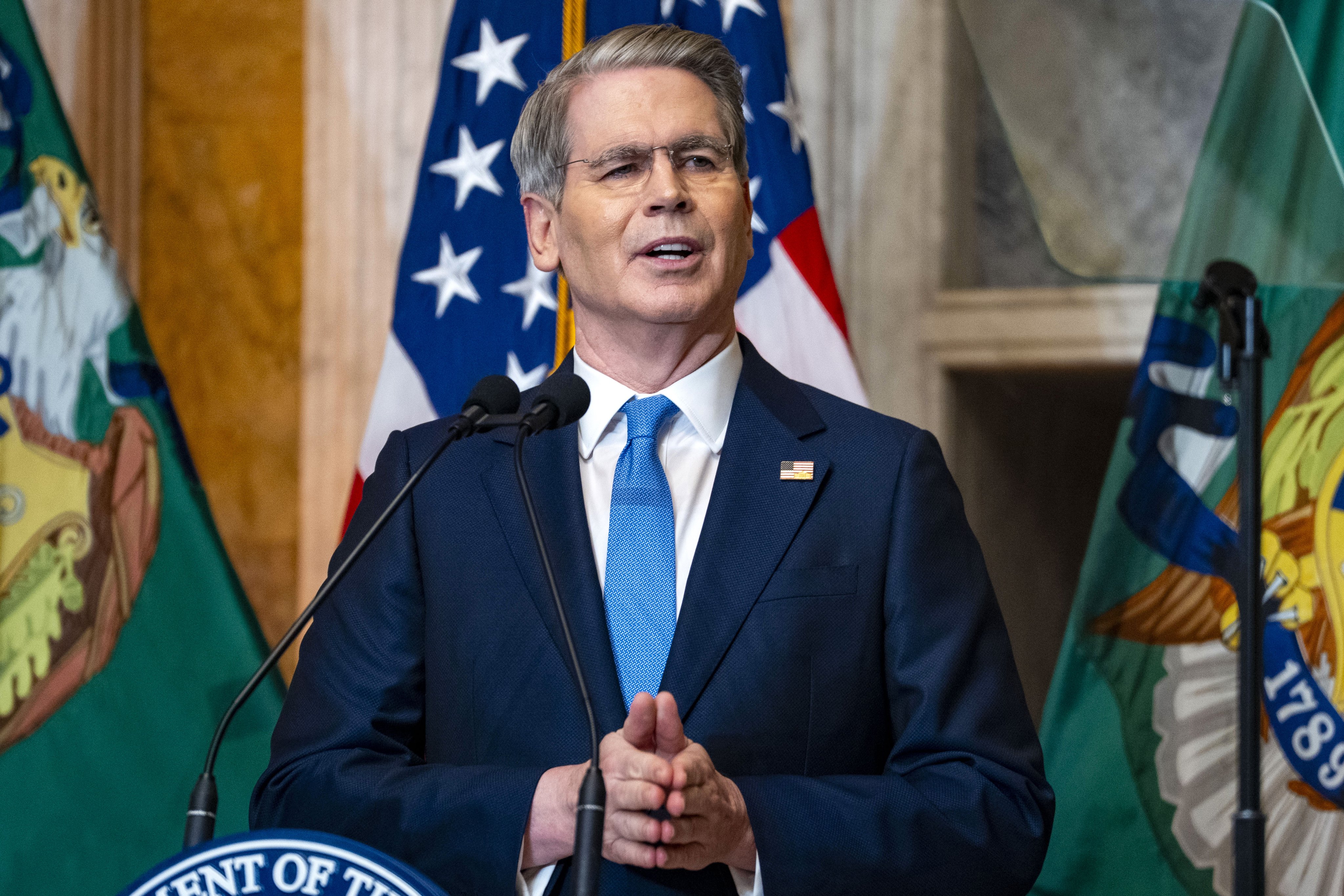 US Treasury Secretary Scott Bessent at the Treasury Department in Washington on June 11. Photo: EPA