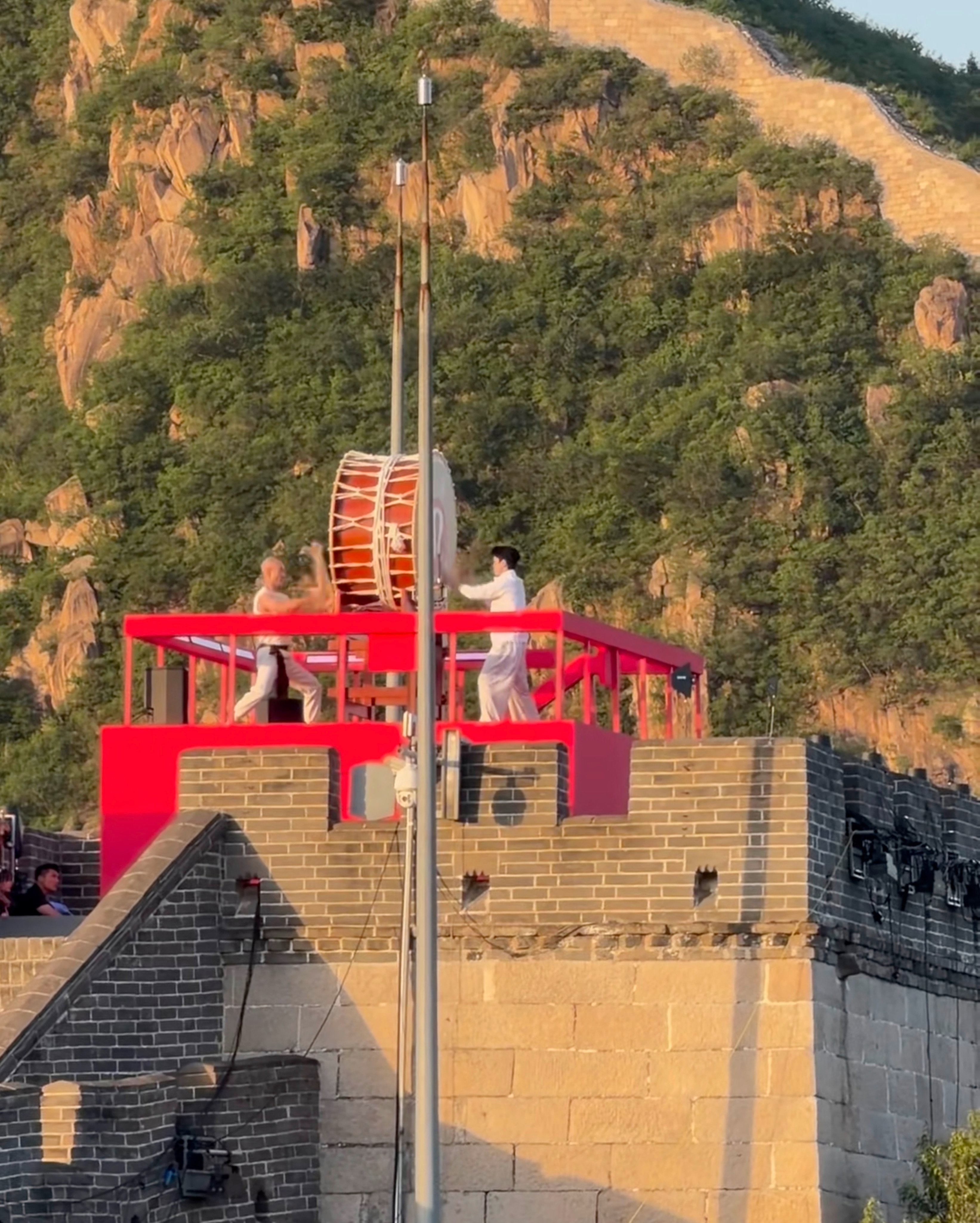 The sportswear brand Lululemon has apologised over a controversial marketing event which featured a Chinese actor beating a Japanese drum on the Great Wall. Photo: RedNote