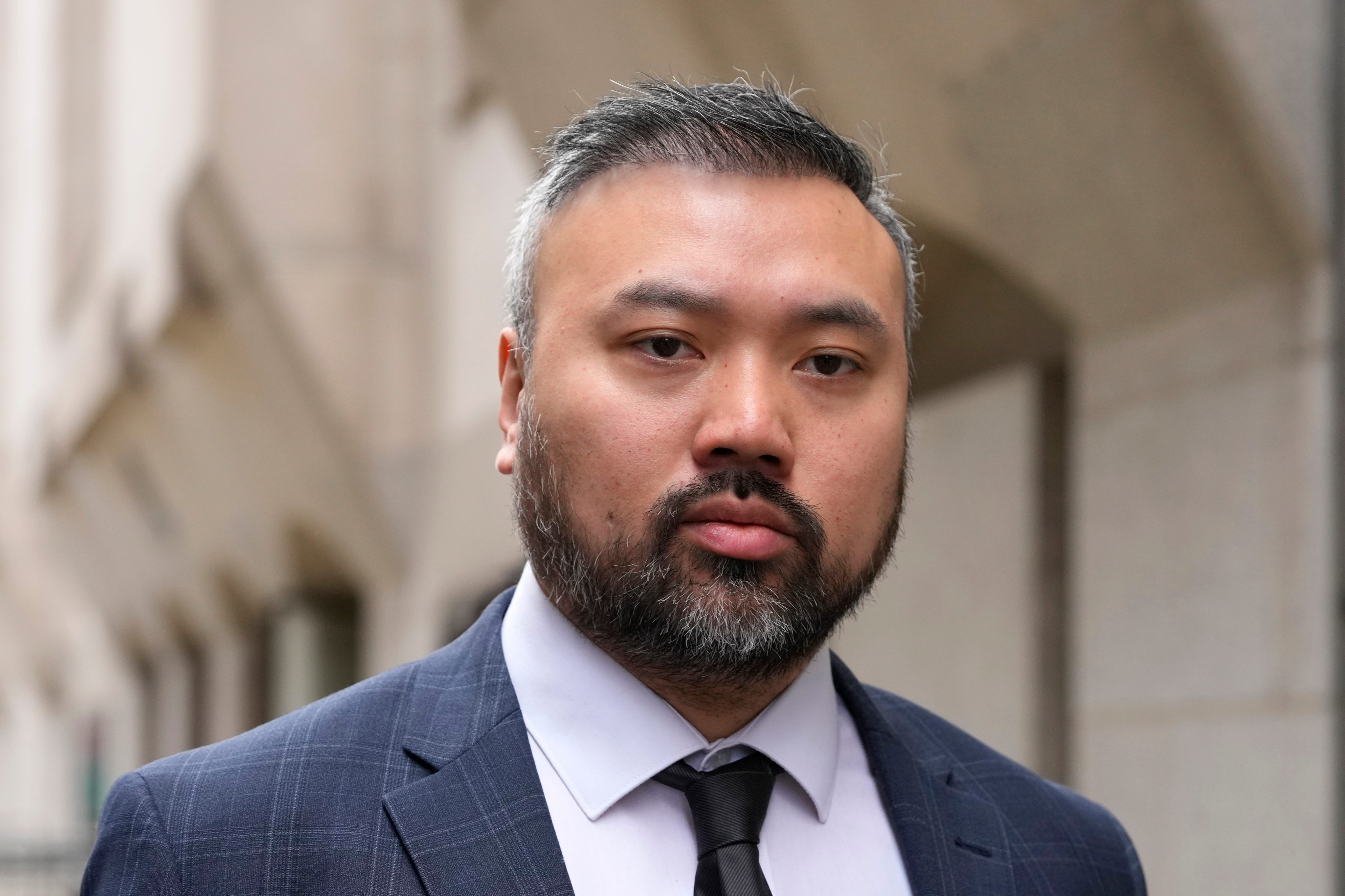 Peter Wai told the UK court he was approached by a retired Hong Kong officer and instructed to follow activist Nathan Law and former Hong Kong lawmaker Ted Hui. Photo: AP