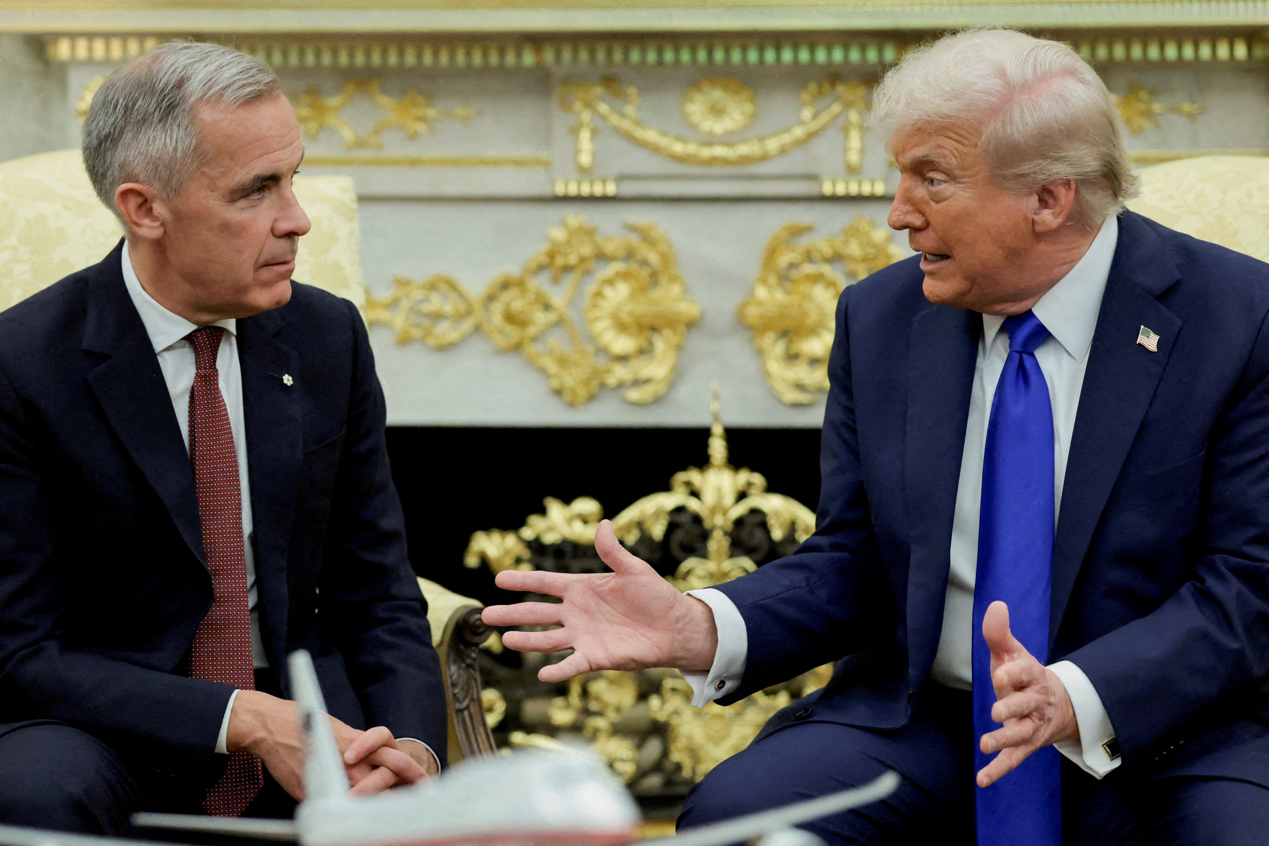 Canada’s Prime Minister Mark Carney meets US President Donald Trump at the White House in October last year. Photo: Reuters