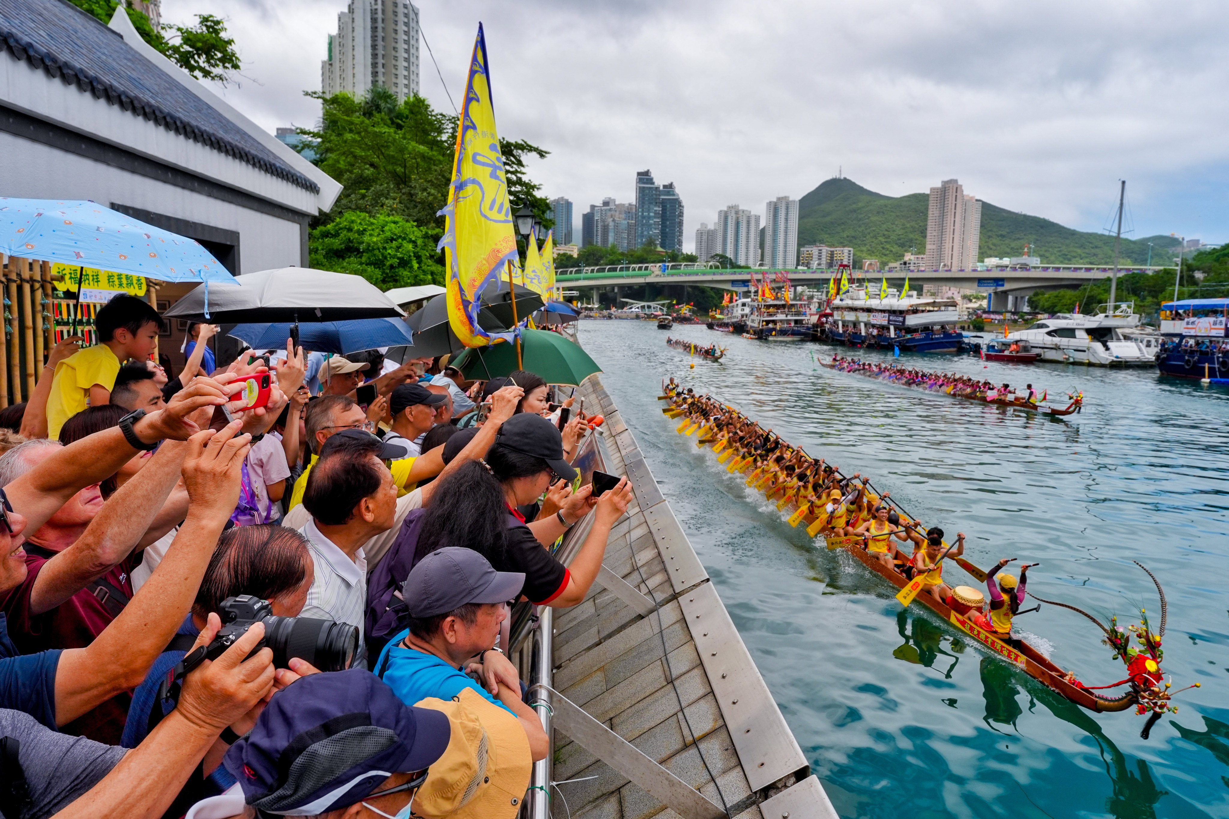 Spectators are out in force for the races in Aberdeen. Photo: Elson Li