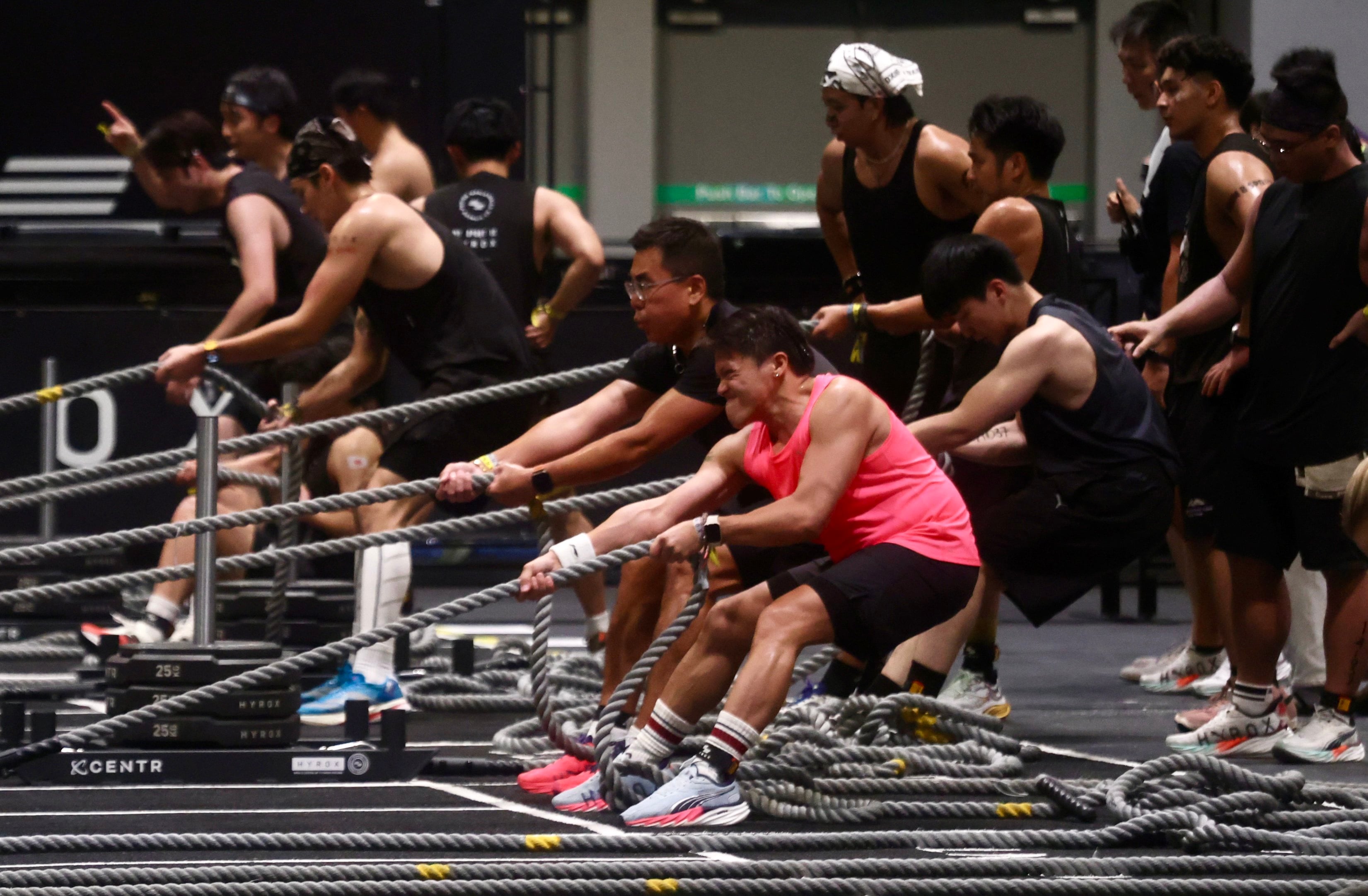 Hyrox Hong Kong at AsiaWorld-Expo in May. Only about 10,000 of the sport’s top athletes will be invited to Hong Kong for a chance to be a world champion. Photo: Jonathan Wong