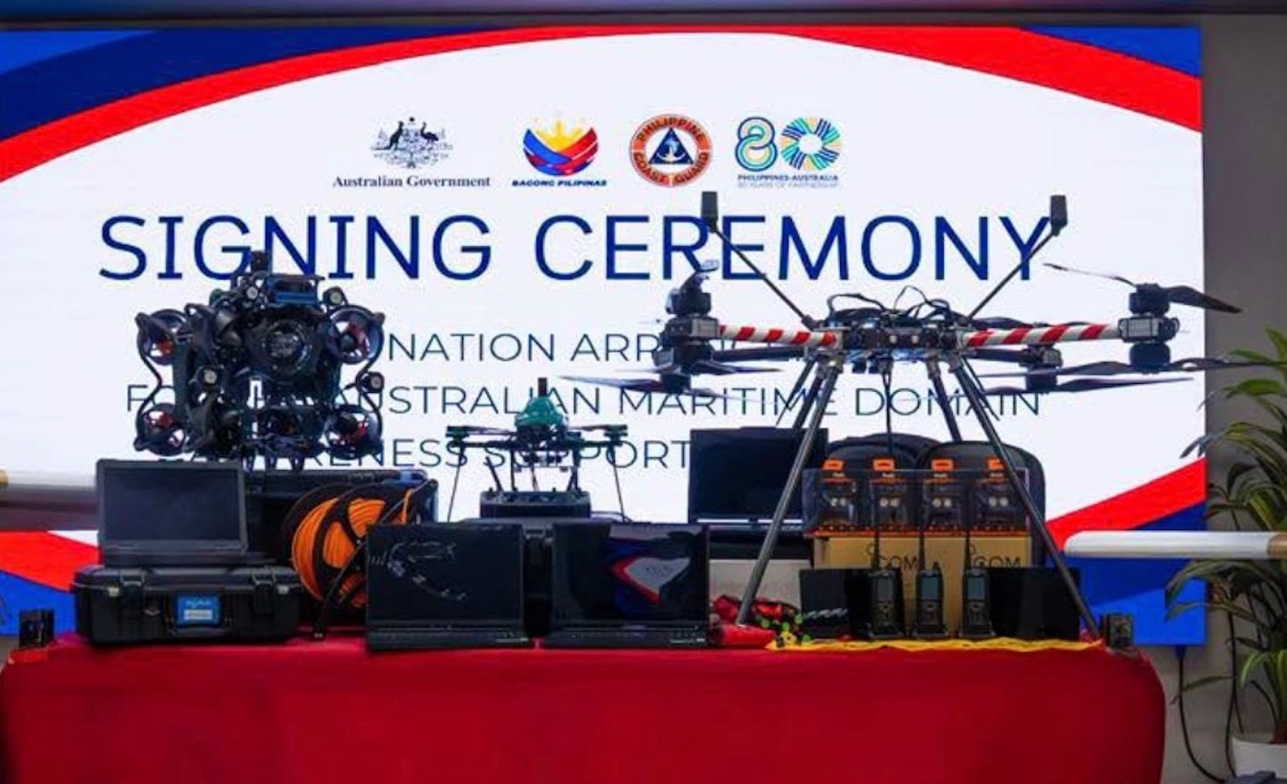 Australia has provided the Philippine coastguard with additional aerial and undersea drones to support its modernisation. Photo: Facebook/Australia in the Philippines