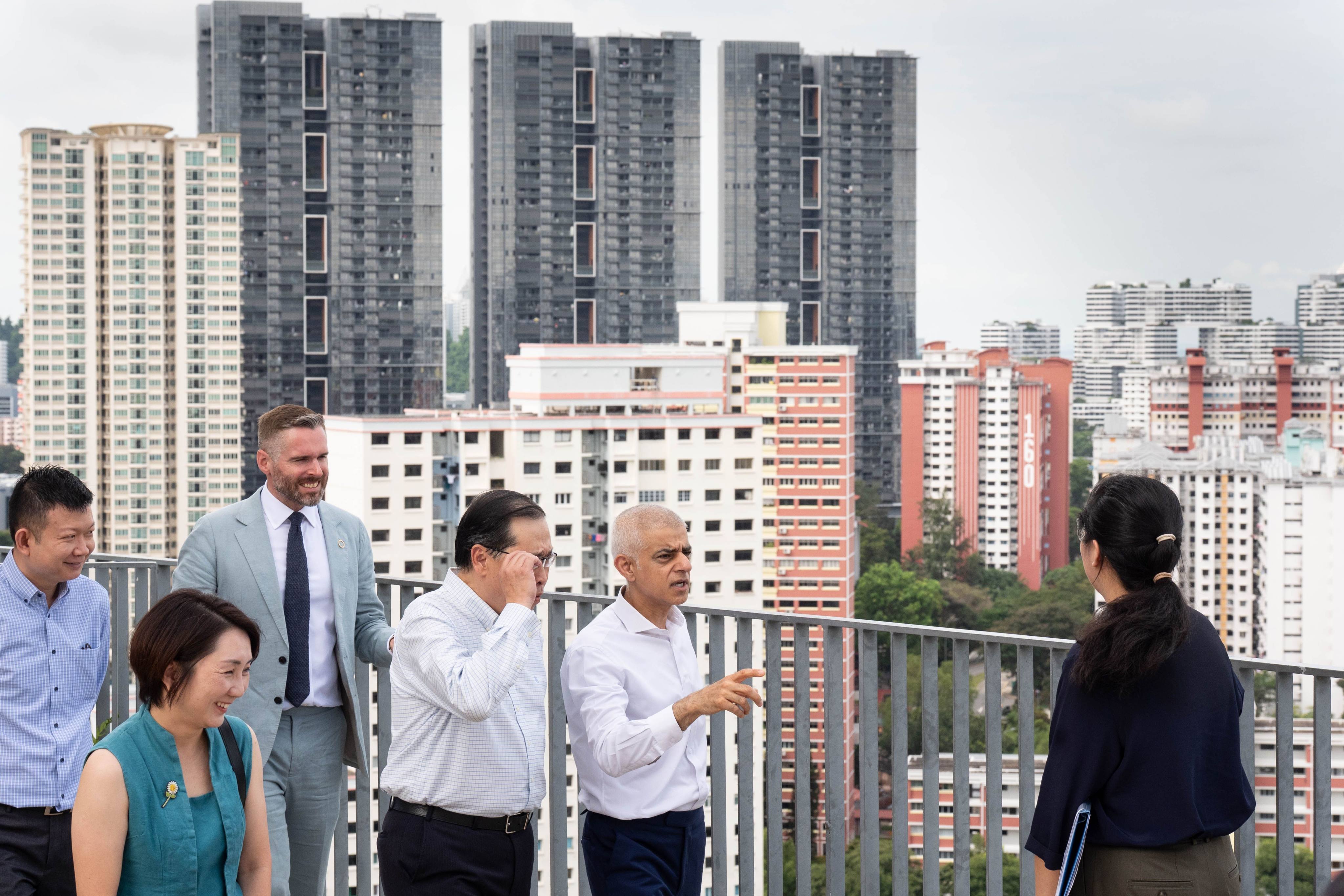 London Mayor Sadiq Khan meets residents and developers in Singapore on Tuesday. Photo: Stefan Rousseau/PA Wire/dpa
