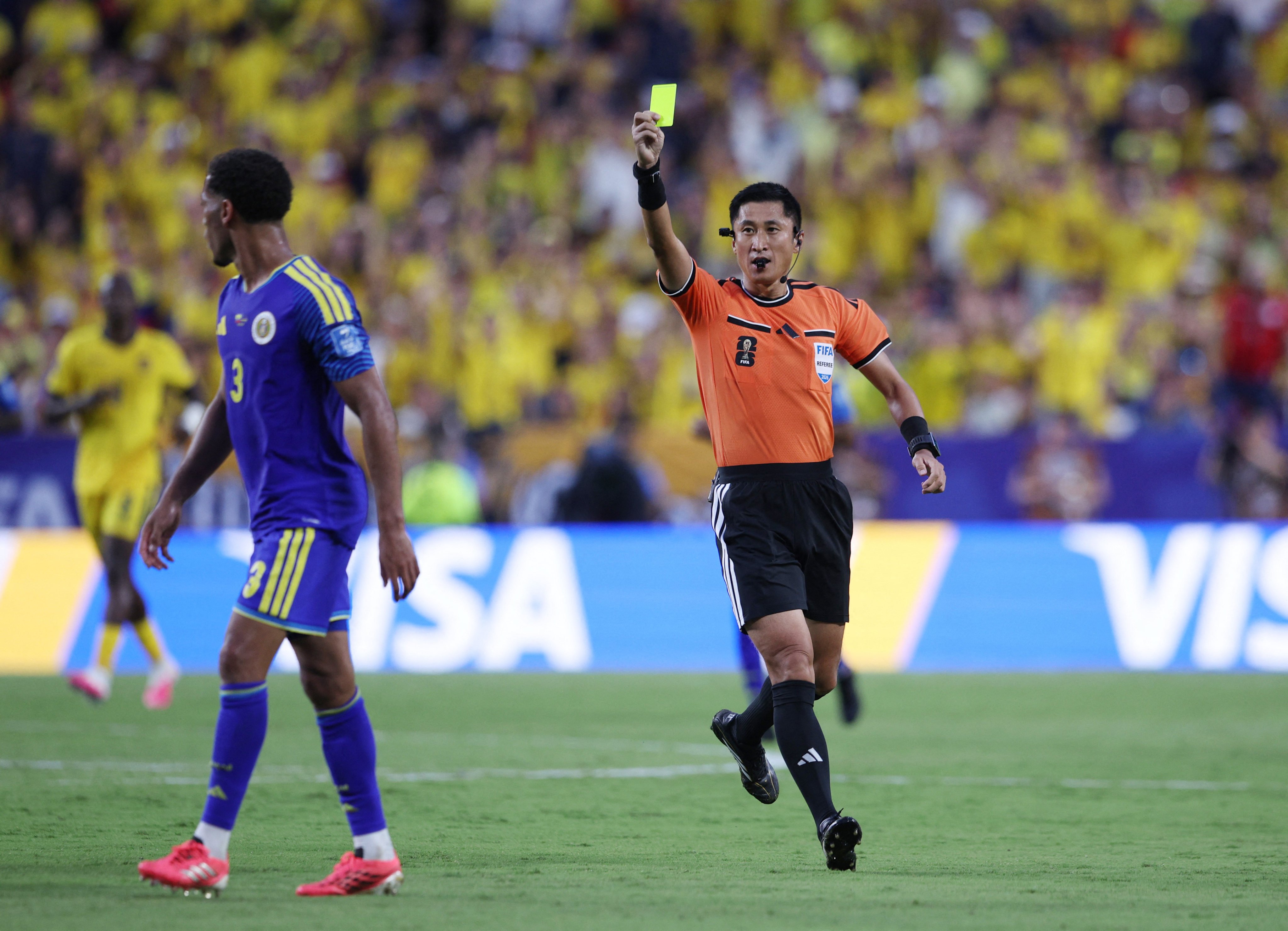 Ma Ning was the first referee from China to take charge of a World Cup match in 24 years. Photo: Reuters