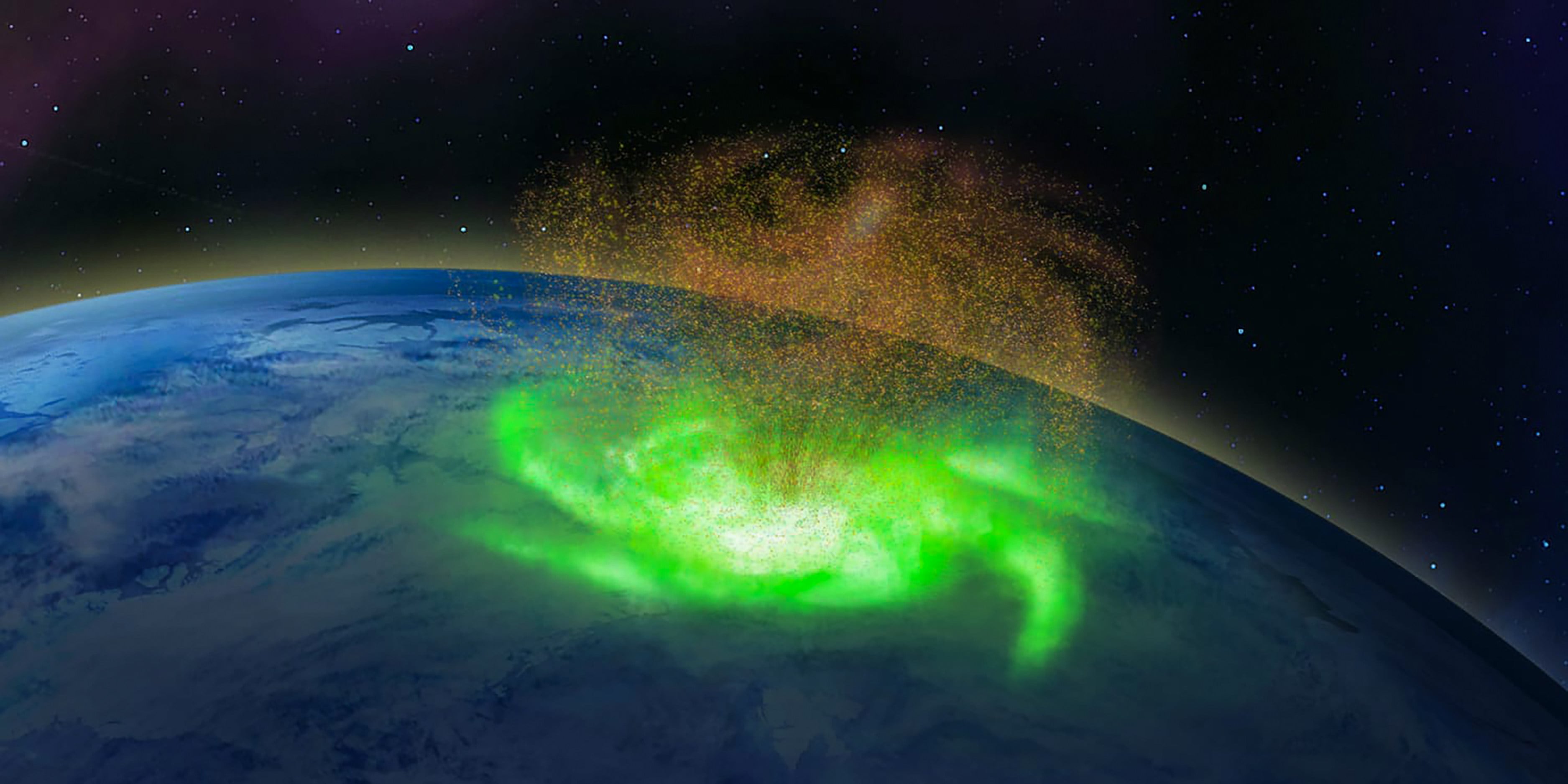 Detection of space hurricanes has so far been a manual process. Illustration: Qing-he Zhang, Shandong University