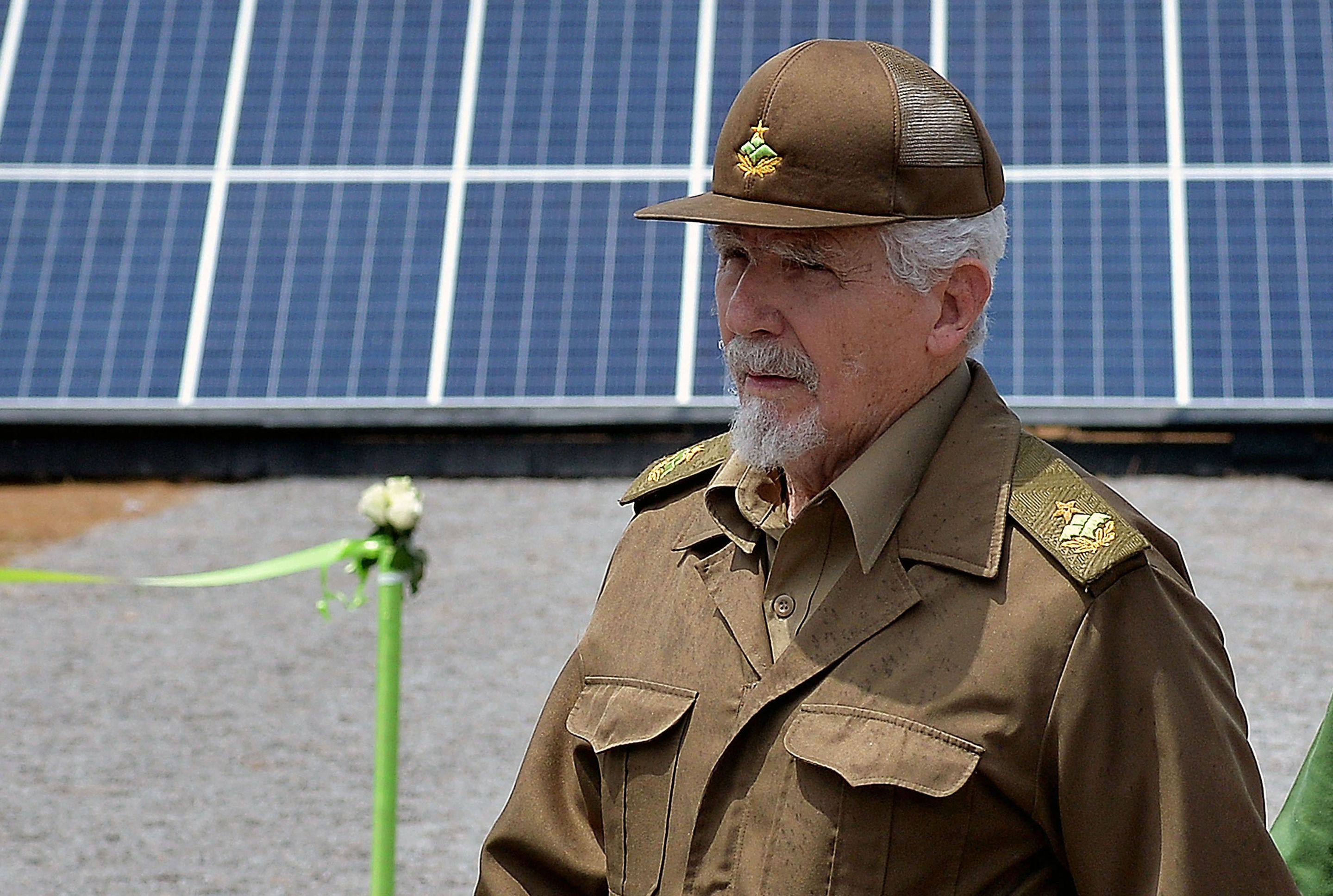 Ramiro Valdes in 2019. attends the cornerstone laying ceremony of a photovoltaic park at Mariel Special Economic Development Zone in Artemisa province, Cuba during the visit of Britain’s Prince Charles to the island on March 26, 2019. Ramiro Valdes Menendez, a close associate of brothers Fidel and Raul Castro and founder of the Cuban intelligence services, has died at the age of 94, Cuban President Miguel Diaz-Canel announced on June 21, 2026. (Photo by YAMIL LAGE / AFP)