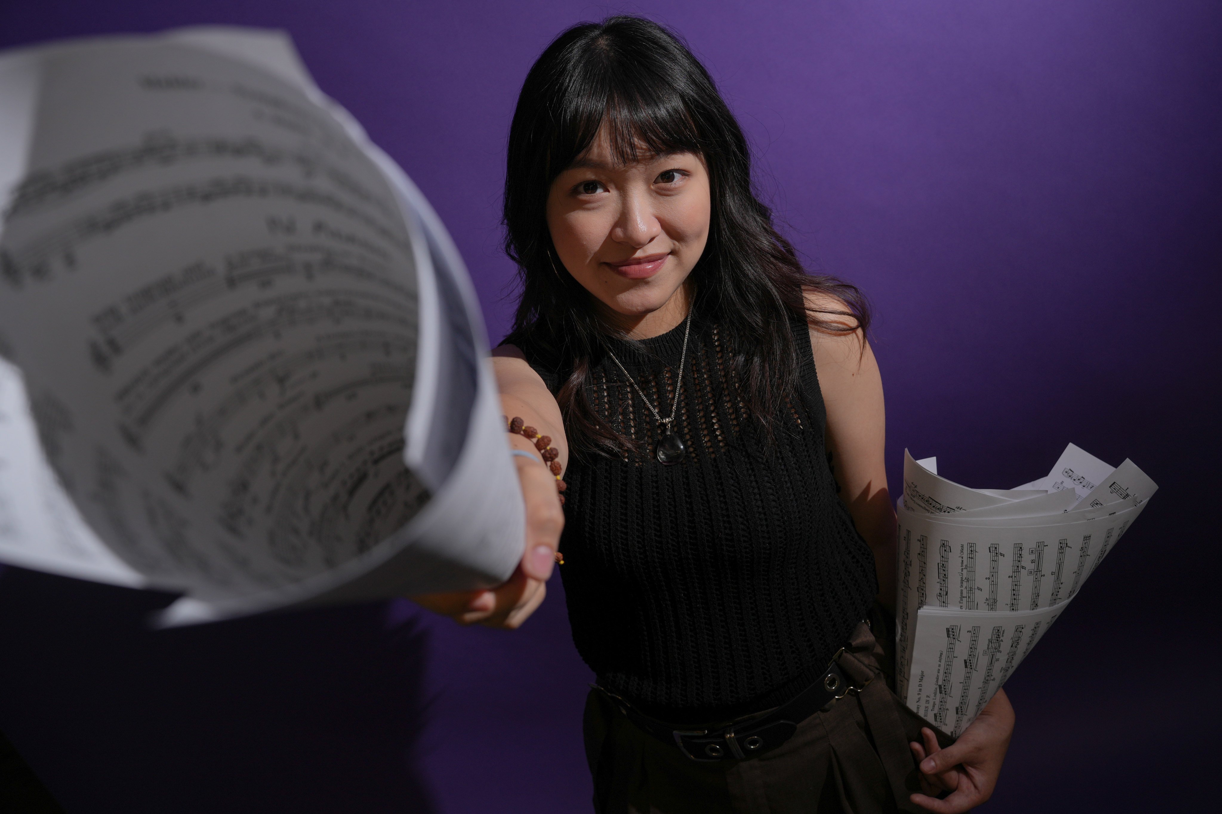 Hong Kong composer Alice Yeung is known for her dramatic, visceral music. Her most ambitious work to date, Time (in-)Linear, will premiere at the Hong Kong City Hall Concert Hall on June 27 with a performance featuring harmonica virtuoso CY Leo and pianist Daniel Chu. Photo: May Tse