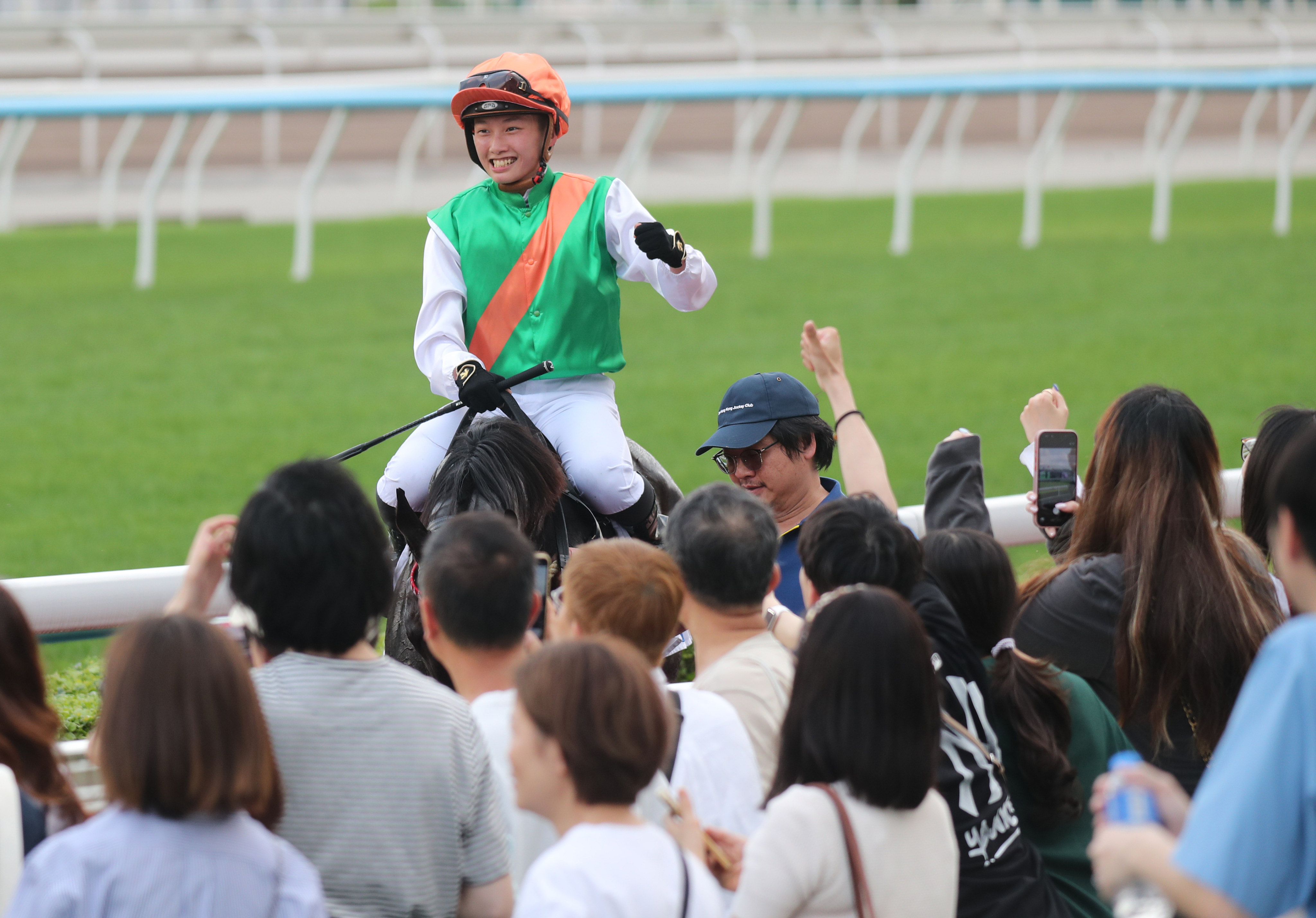 Nichola Yuen celebrates a winner at Sha Tin. Photos: Kenneth Chan