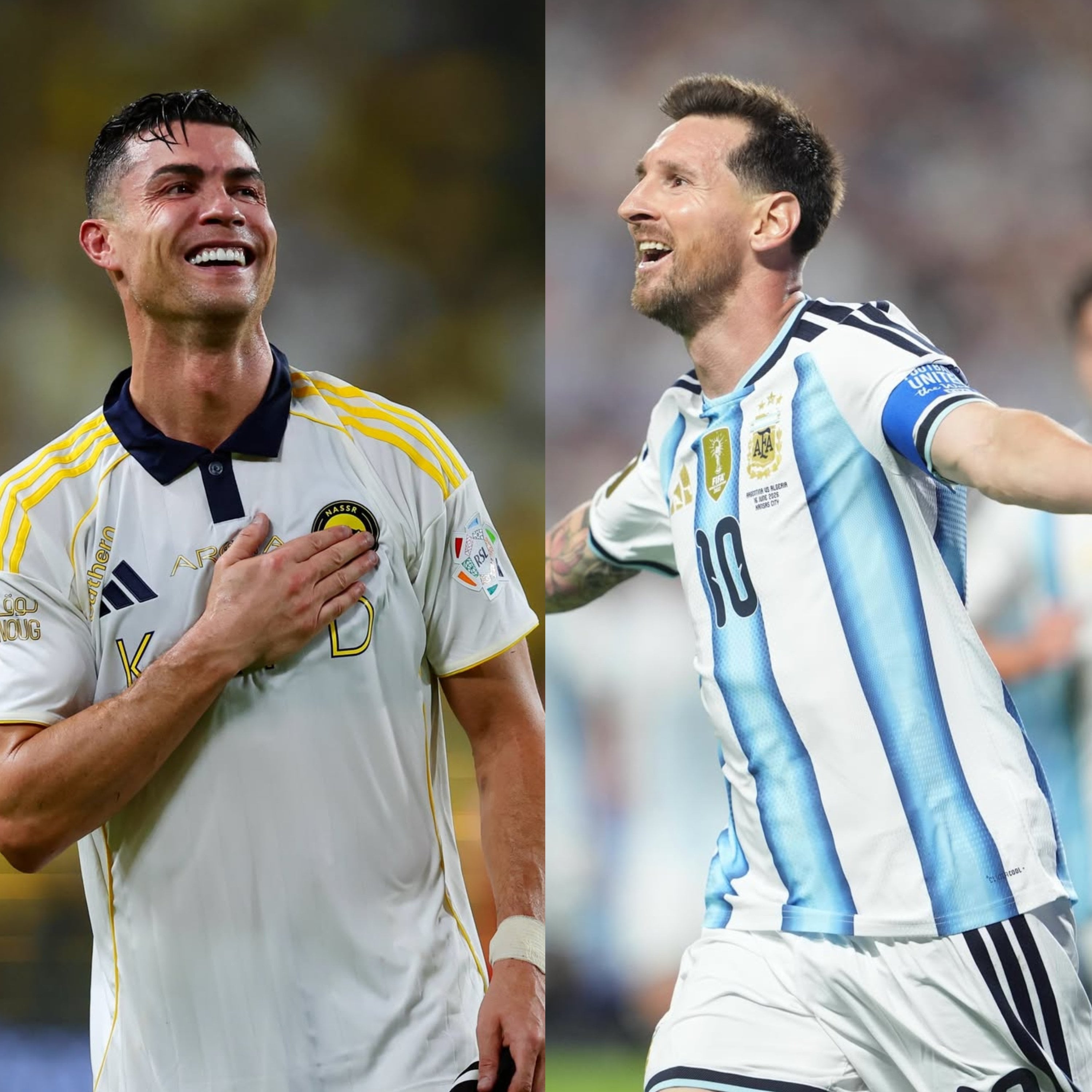 Cristiano Ronaldo and Lionel Messi are among the oldest players this World Cup. Photos: @cristiano, @leomessi/Instagram
