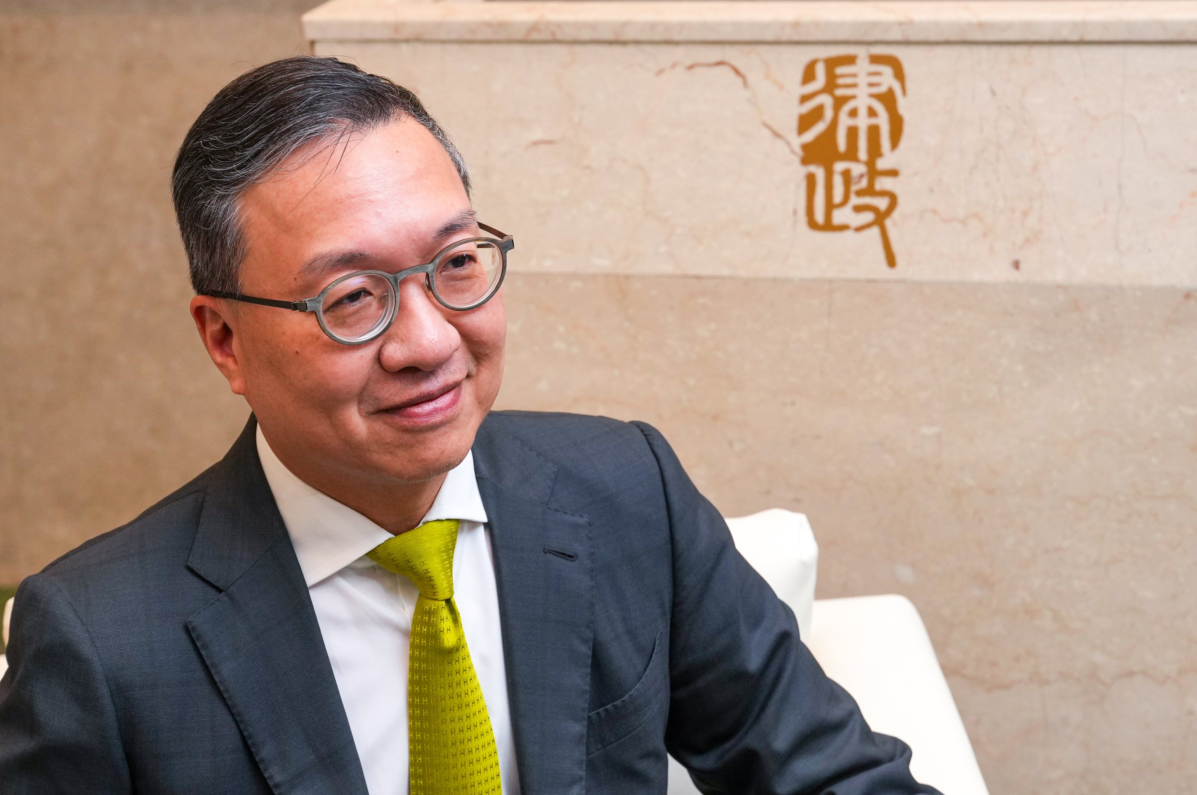 Secretary for Justice Paul Lam, speaking in the capacity of acting chief executive, has said at an EU event that sustainable development and innovation will feature prominently in the city’s first five-year plan. Photo: May Tse