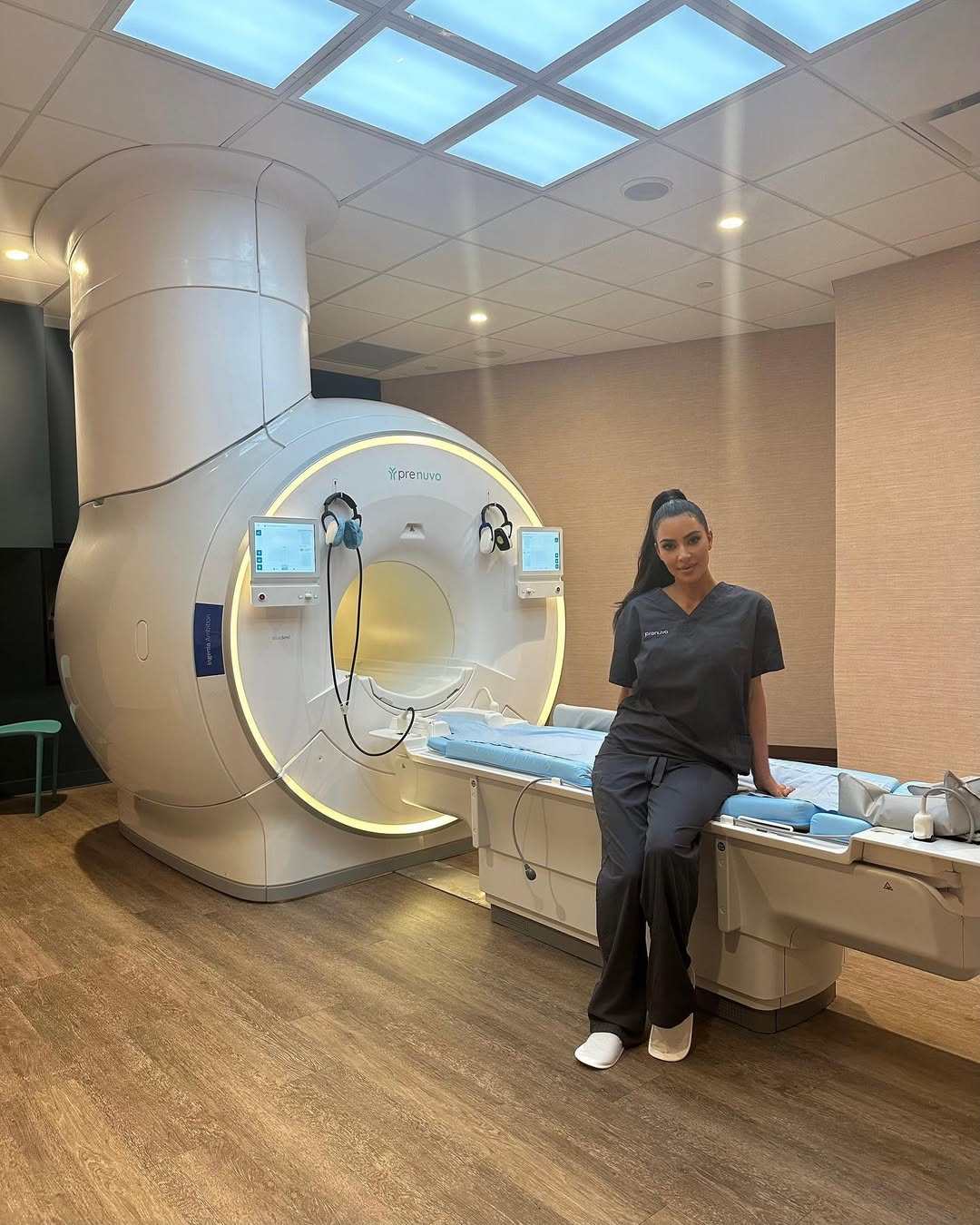 Kim Kardashian ready for her Prenuvo scan. Photo: @kimkardashian/Instagram