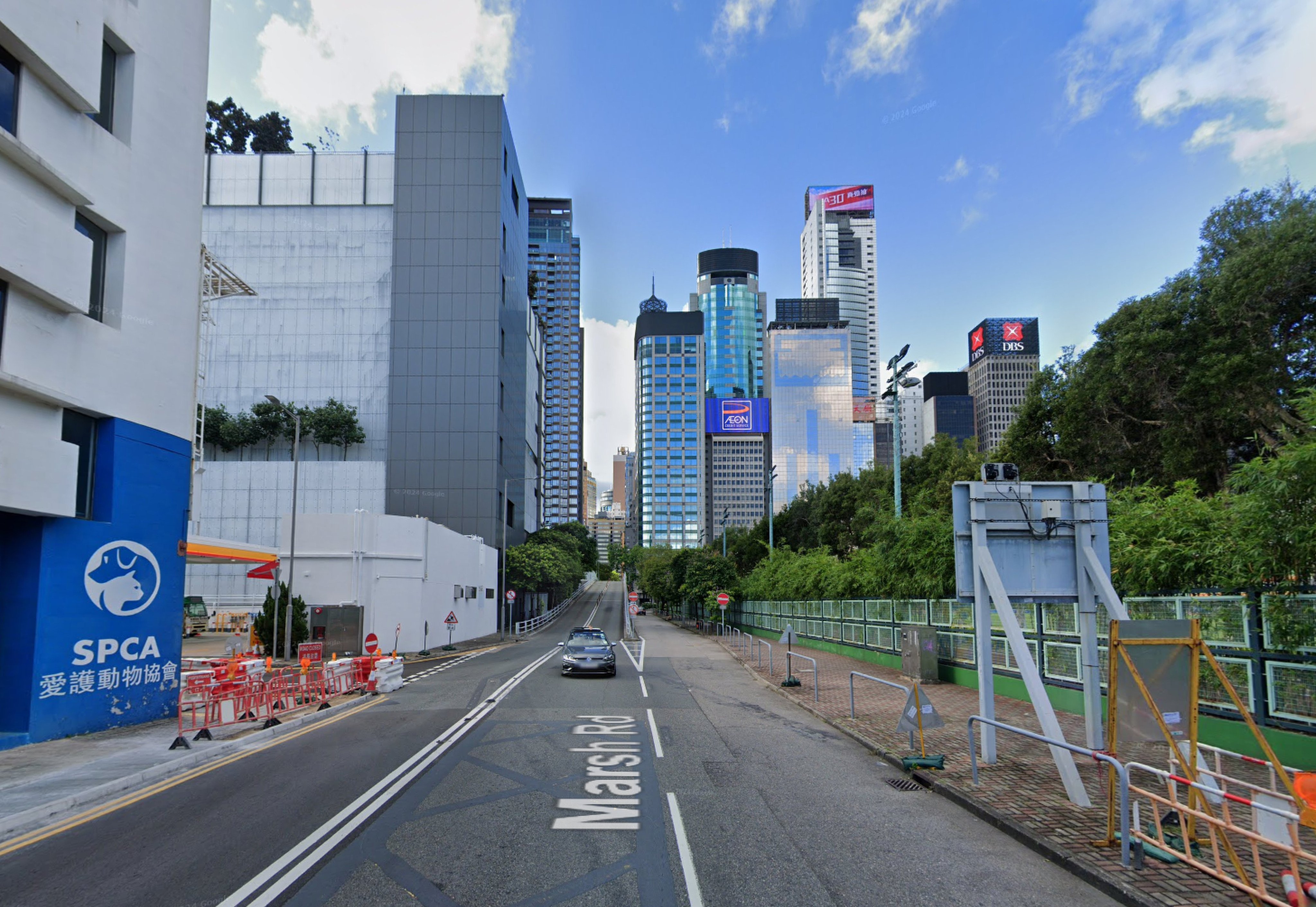 Police stopped a car during a routine traffic enforcement operation on Marsh Road in Wan Chai and found the driver was a minor. Photo: Google