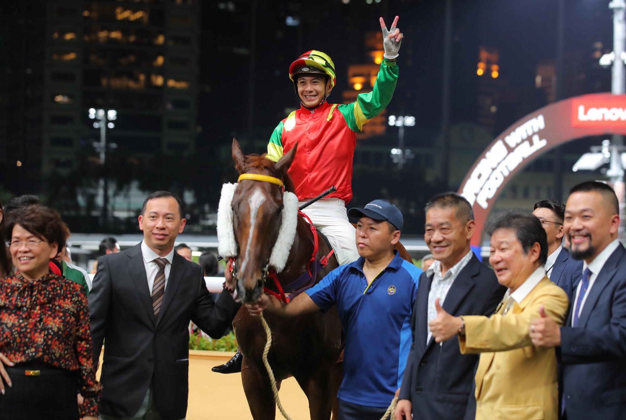 Jumbo Treasure gives Cody Mo a treble and Derek Leung a double at Happy Valley. Jumbo Treasure gives Cody Mo a treble and Derek Leung a double at Happy Valley.