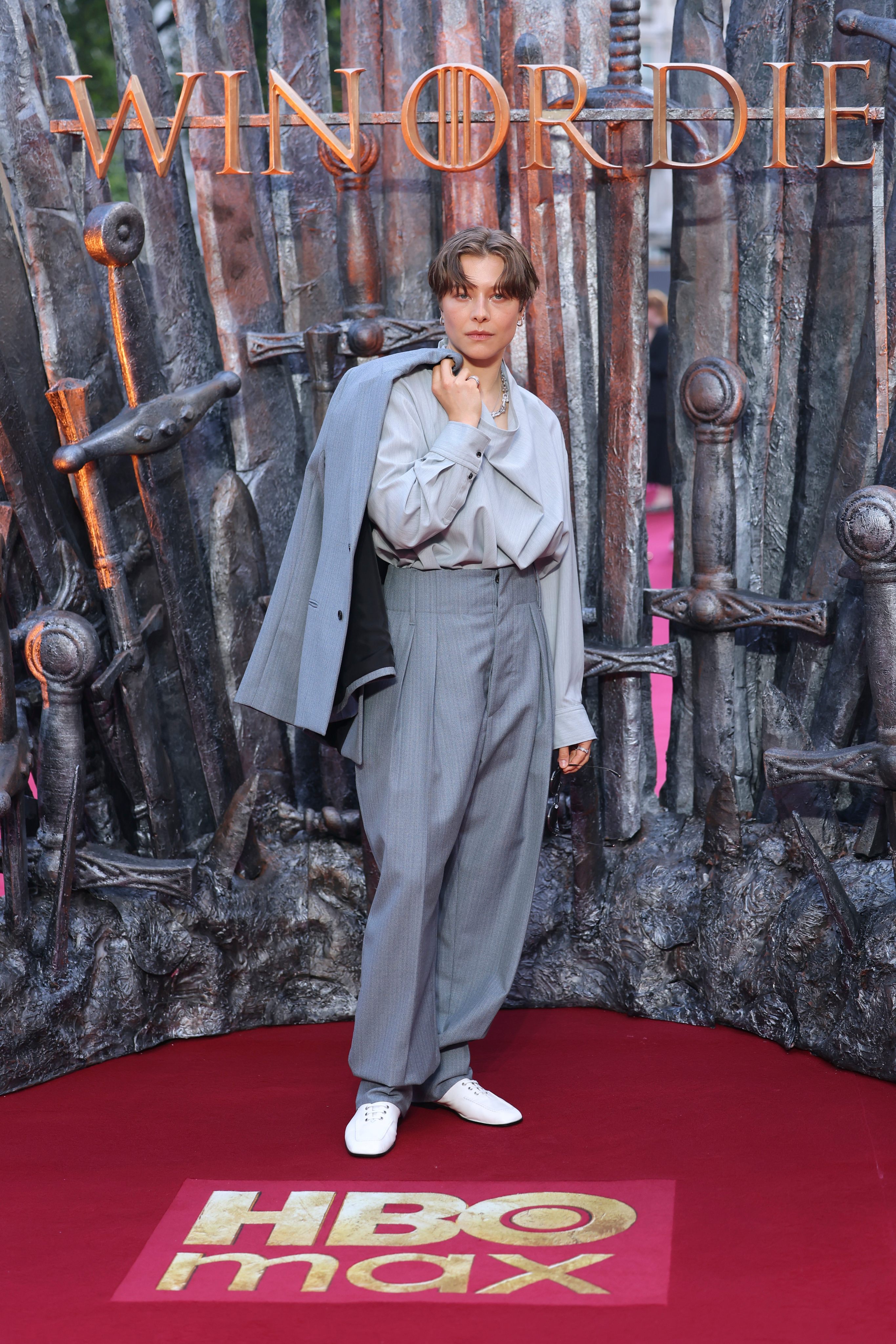 Emma D’Arcy at the world premiere of House of the Dragon’s Season 3, in London, on June 8, 2026. Photo: AP
