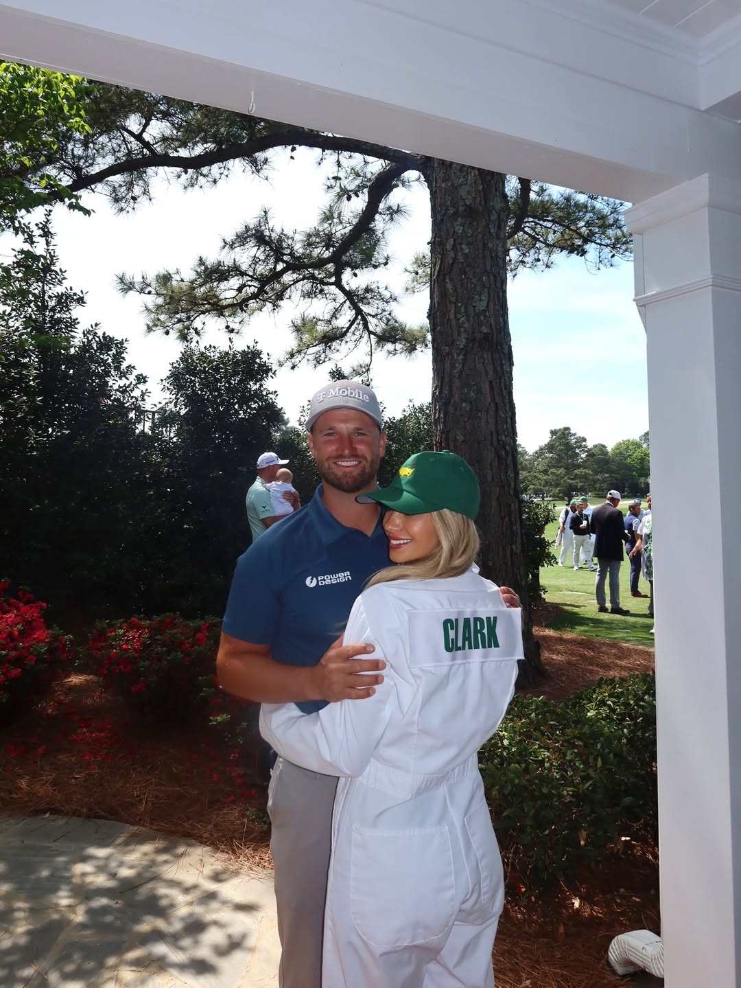 Wyndham Clark calls girlfriend Emily Tanner his “good luck charm”. Photo: @wyndhamclark, @emilyyturner/Instagram