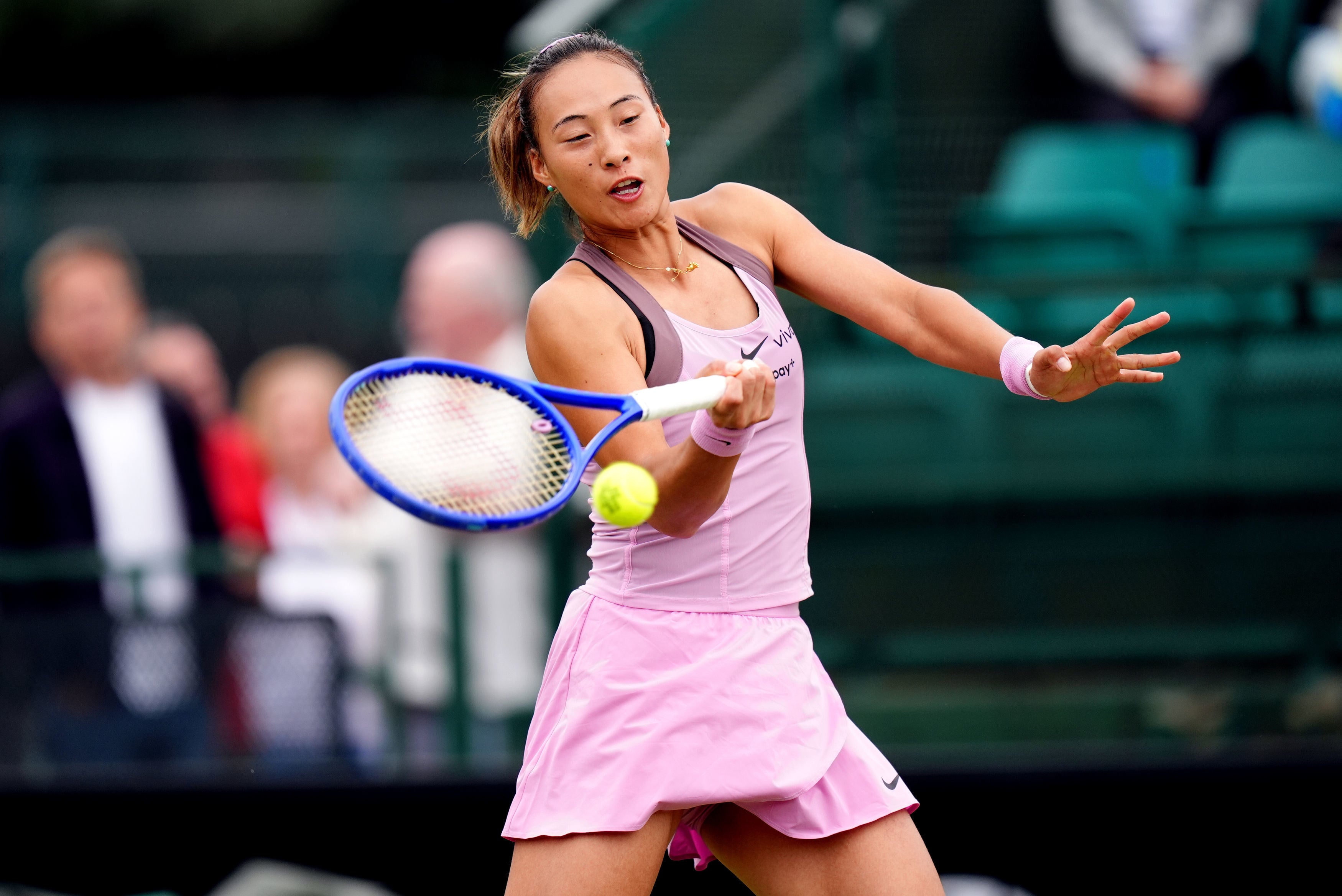 China’s Zheng Qinwen has gone up 15 places in the WTA rankings despite her second-round loss at the Bad Homburg Open. Photo: AP
