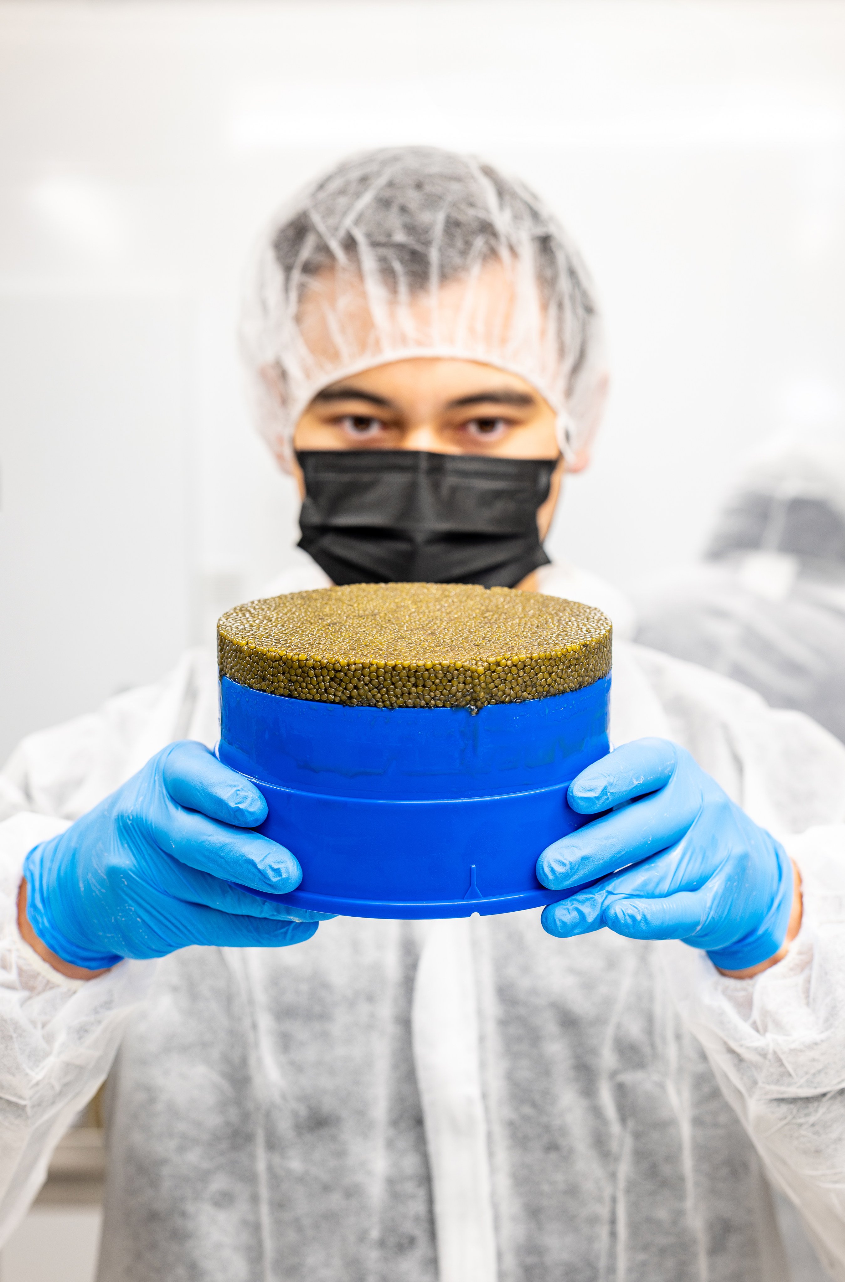 Hermes Gehnen at his caviar processing facility in Munich, Germany. Photo: N25 Caviar