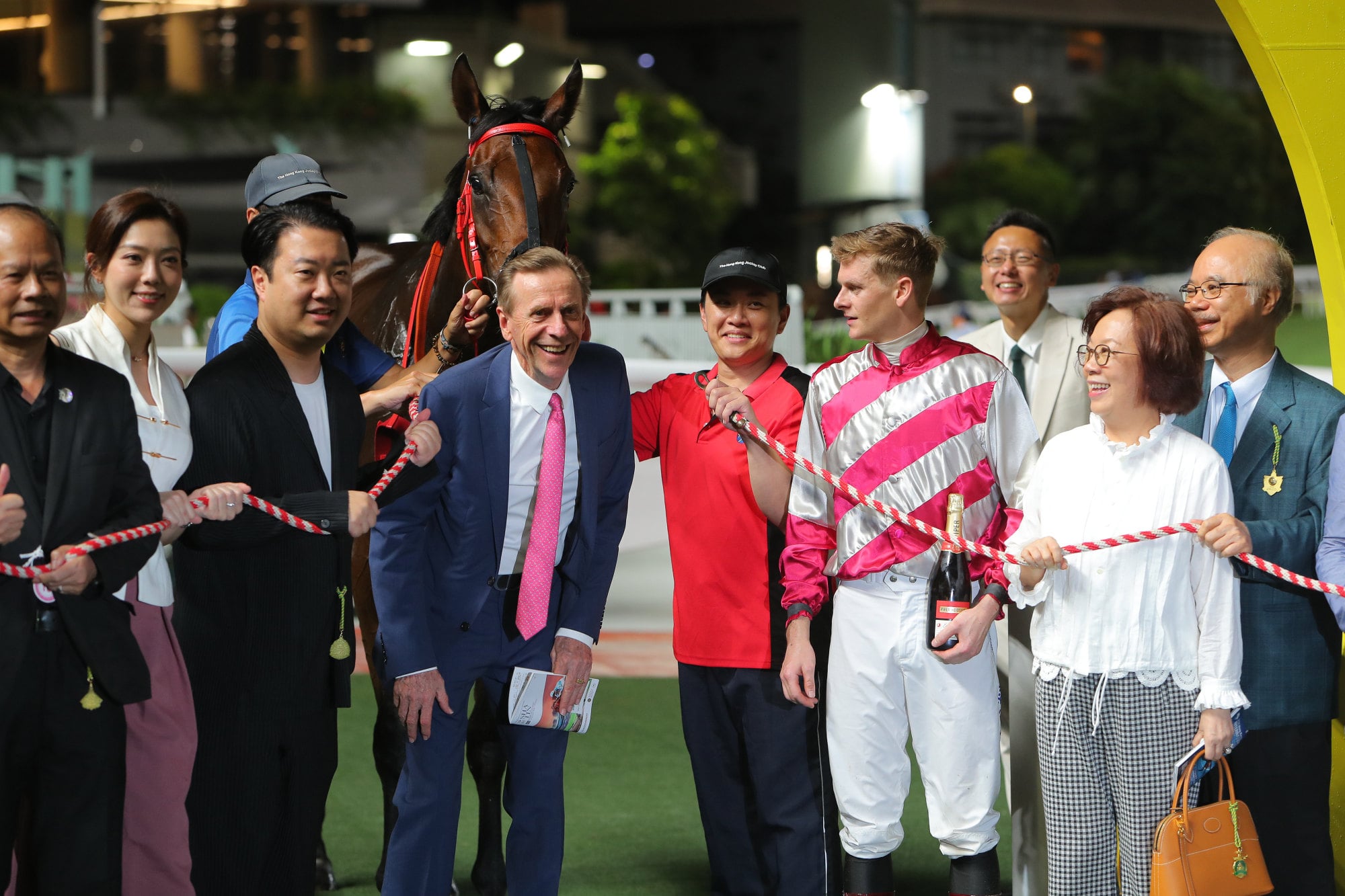 John Size celebrates a winner at Sha Tin.