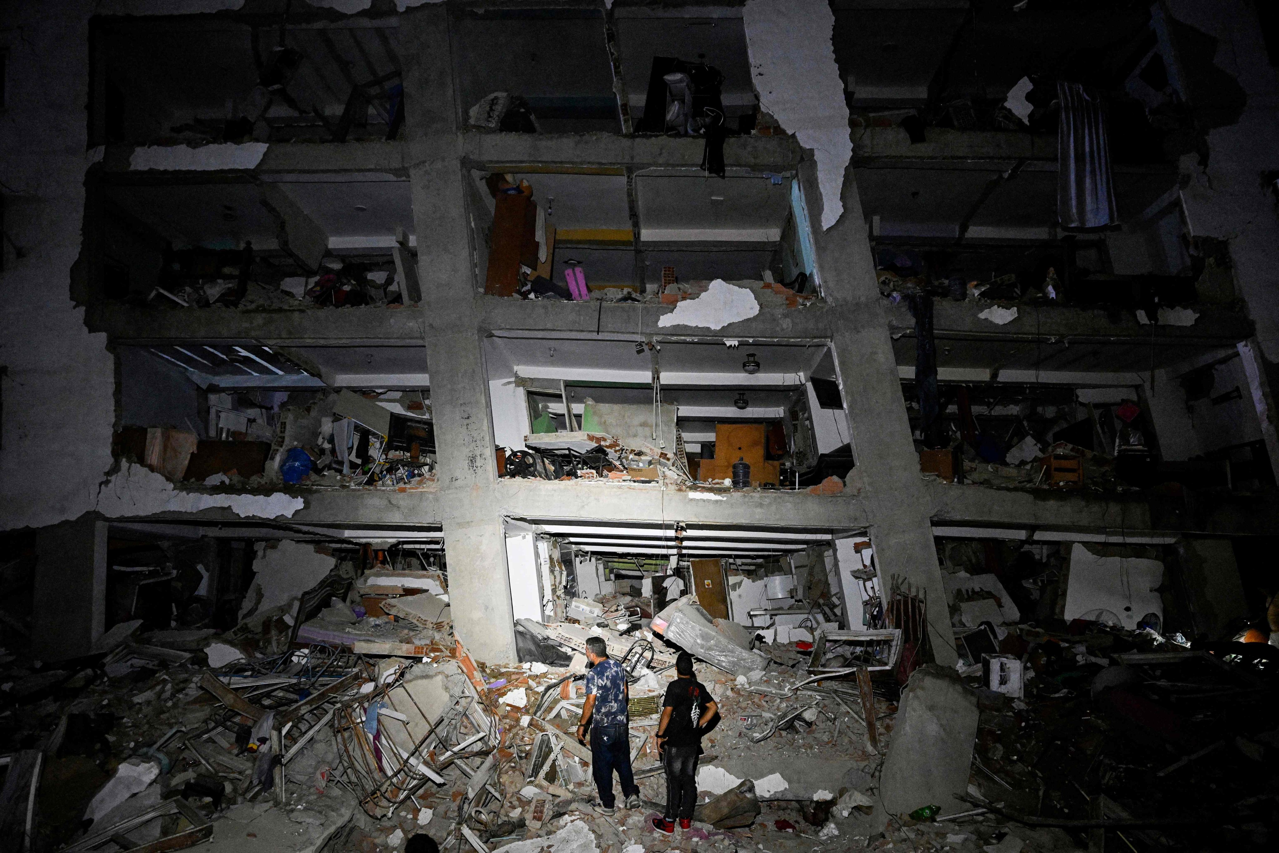 A damaged building in Catia La Mar, some 30km northwest of Caracas. Photo: AFP