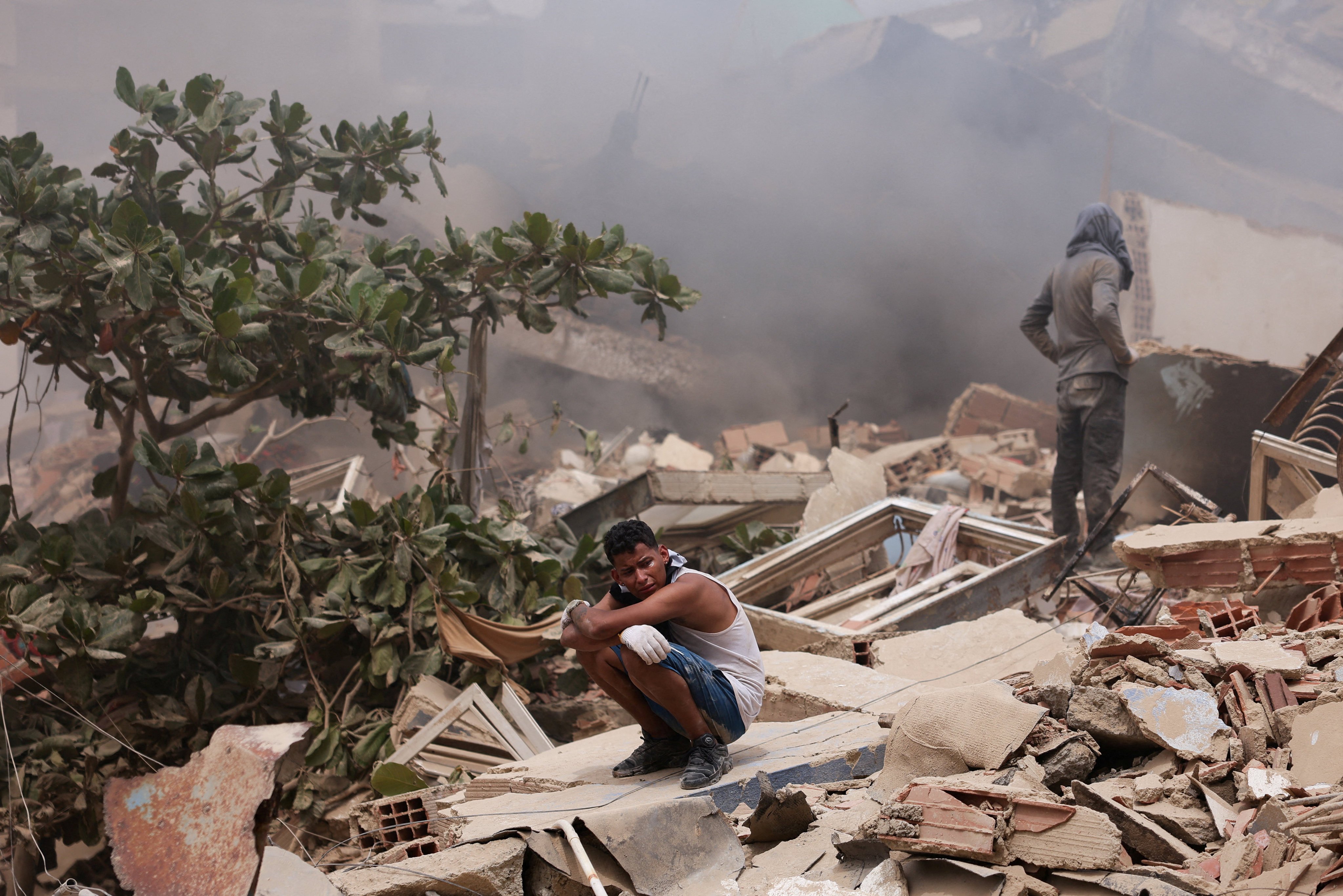 The rubble of a building in La Guaira, Venezuela. Photo: Reuters