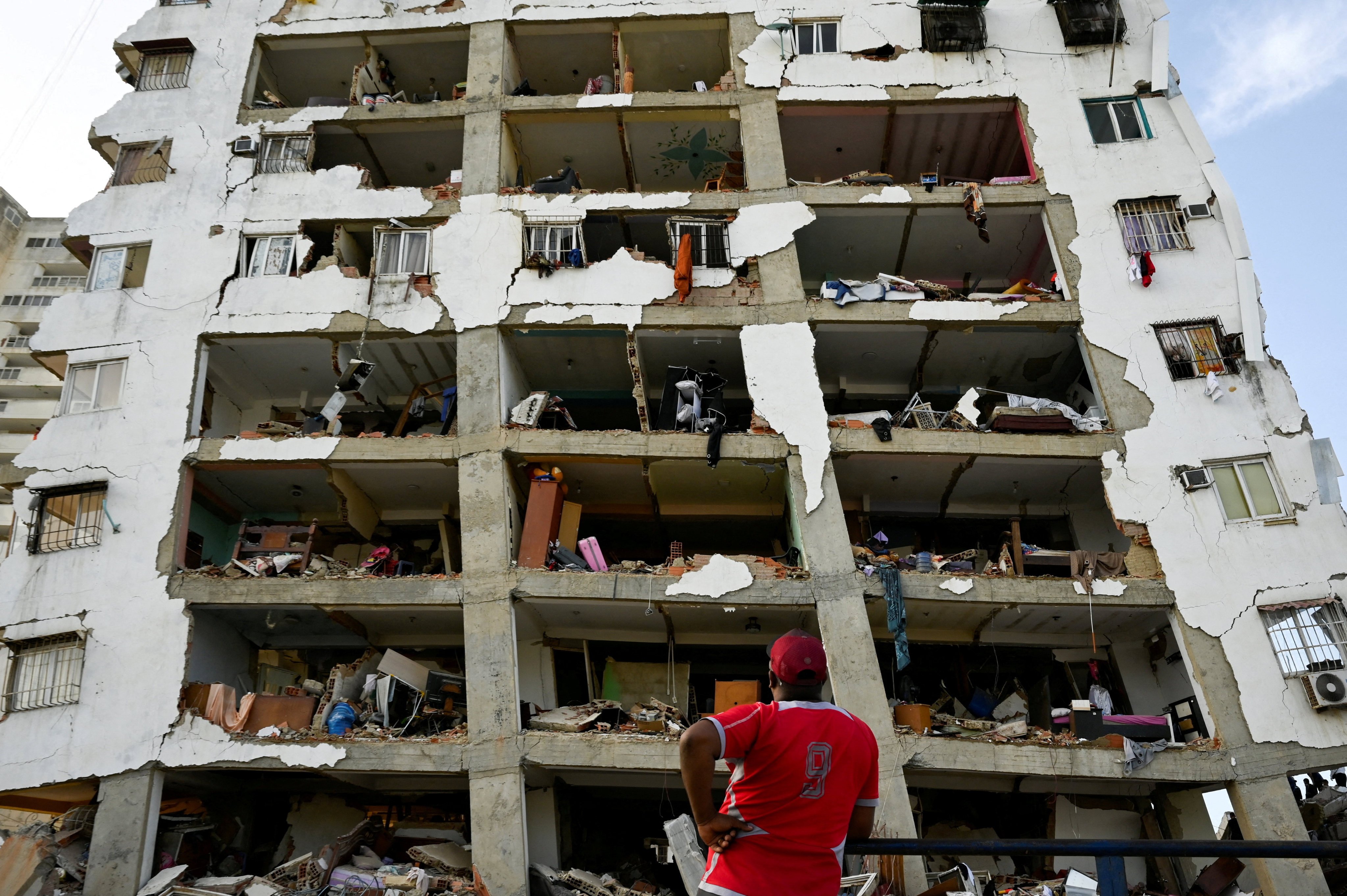 A damaged building in La Guaira, Venezuela. Photo: Reuters