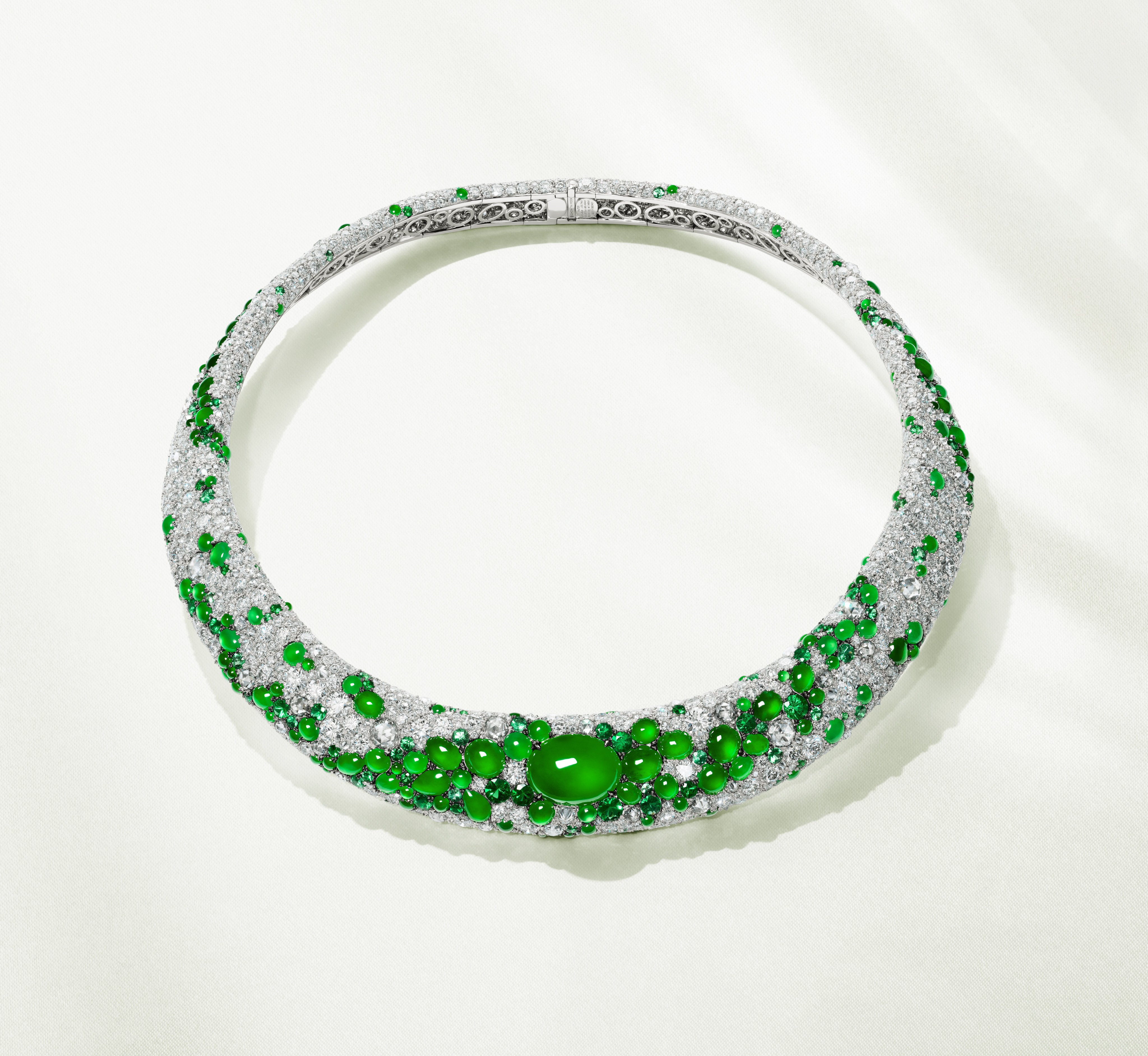 A necklace from the Jade Ombre chapter of Chow Tai Fook’s Chinese Couture high jewellery collection. Photo: Handout