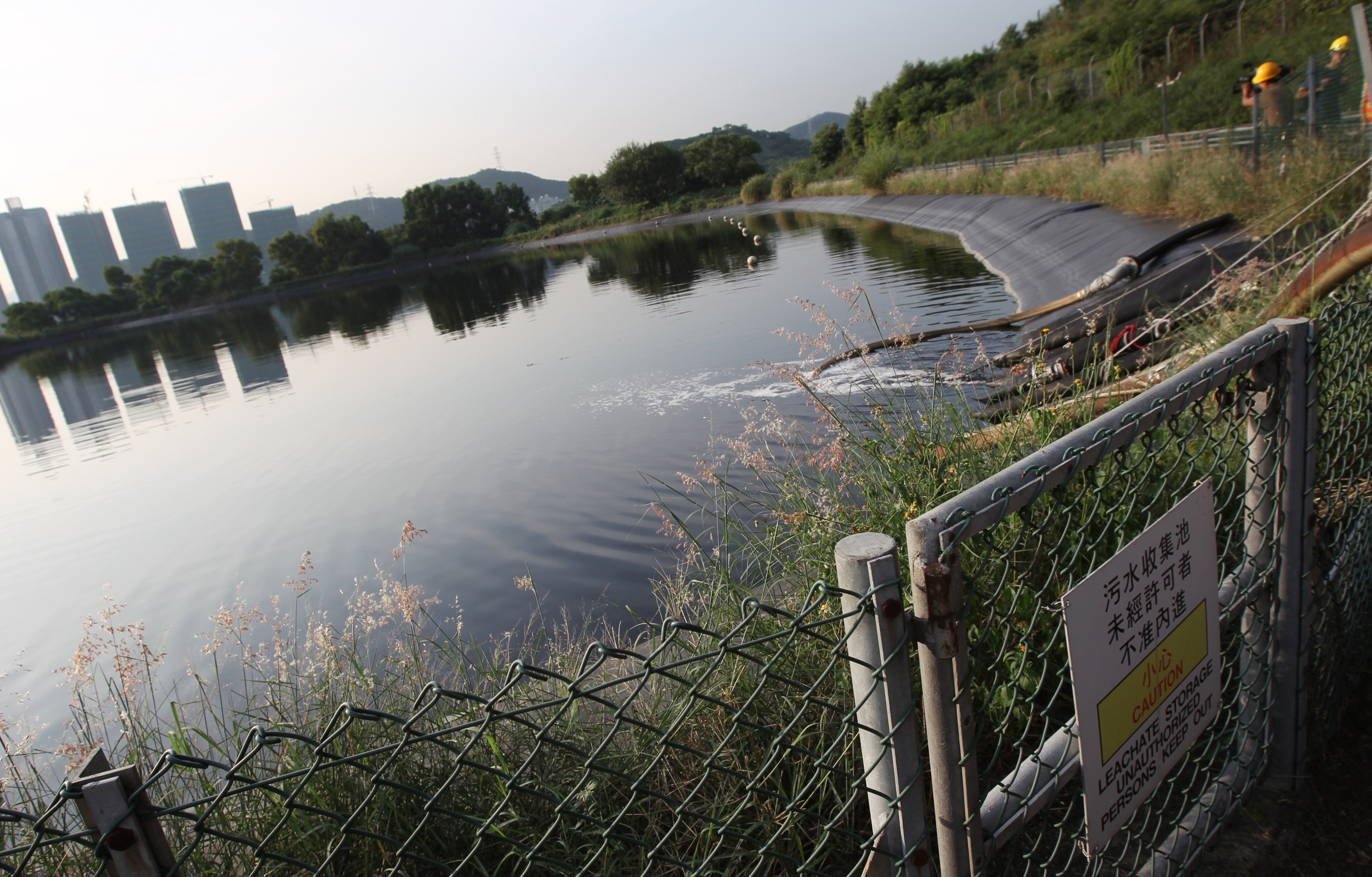 Leachate is a concentrated waste water by-product formed when rainwater seeps through packed layers of decomposing garbage in a landfill. Photo: Handout