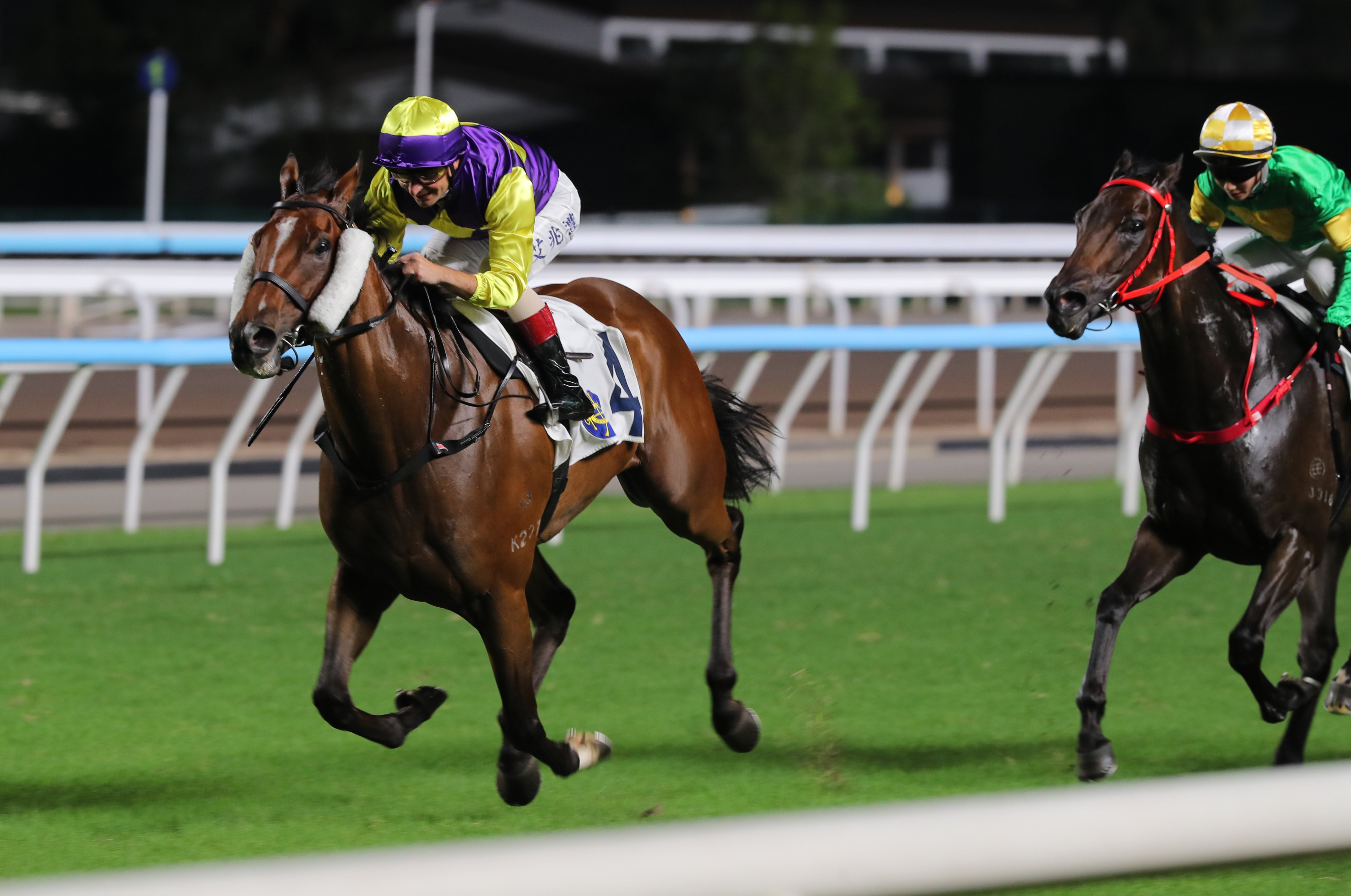 Andrea Atzeni guides Colourful King to victory at Sha Tin. Photos: Kenneth Chan