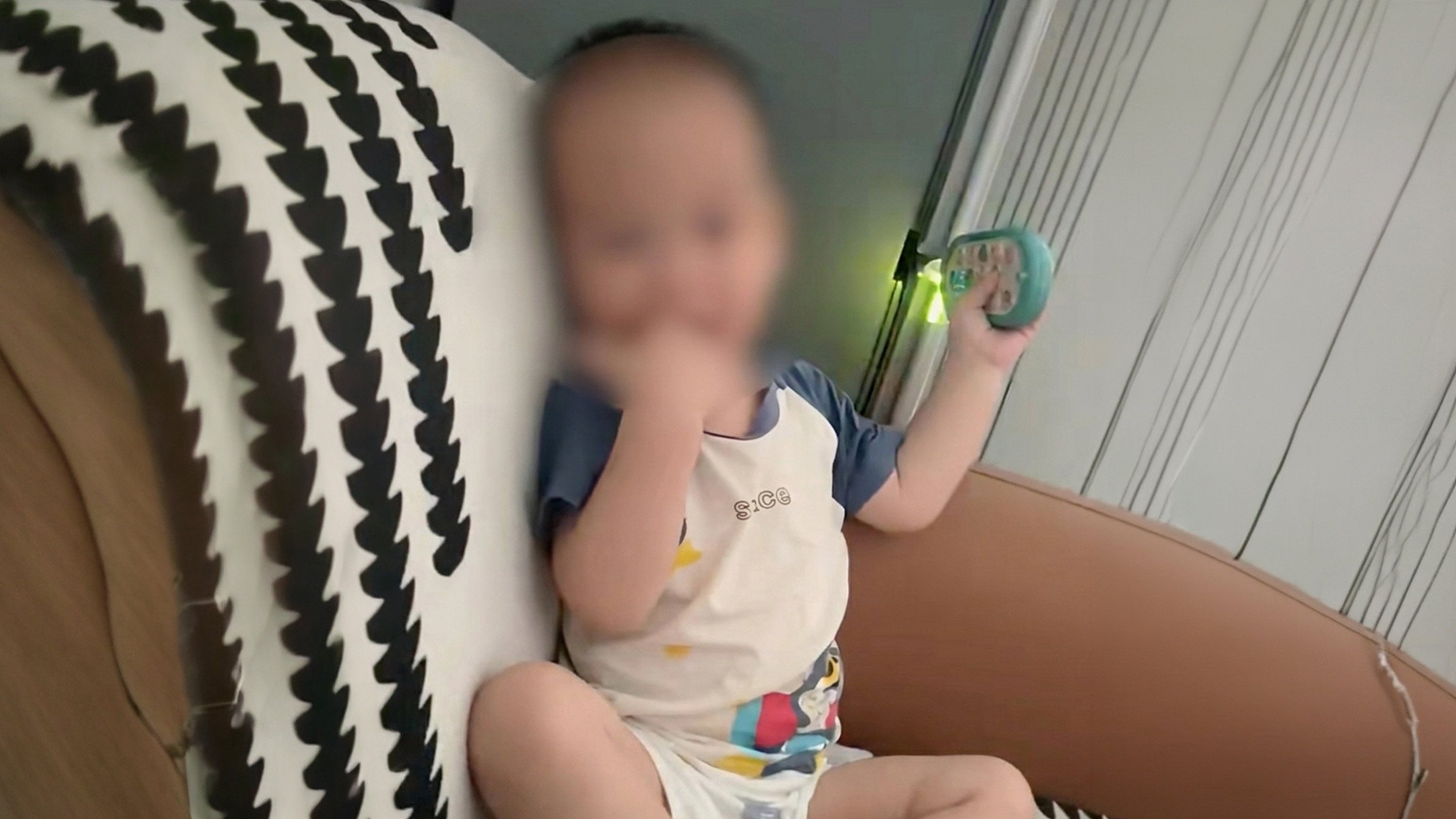 An 18-month-old toddler in Guangdong died due to severe internal organ damage after his father’s girlfriend brutally assaulted him. Photo: Douyin