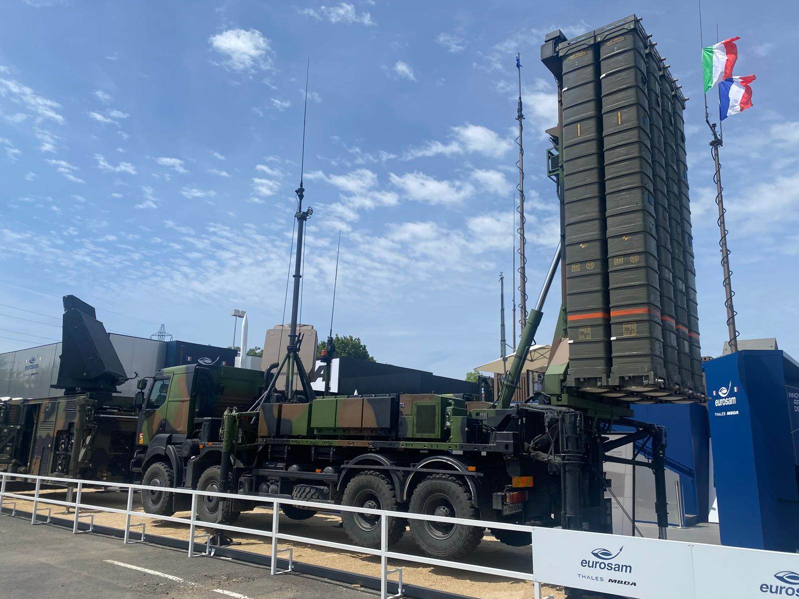 Eurosam’s SAMP/T NG on display at the Eurosatory defence fair in Paris. Photo: Seong Hyeon Choi