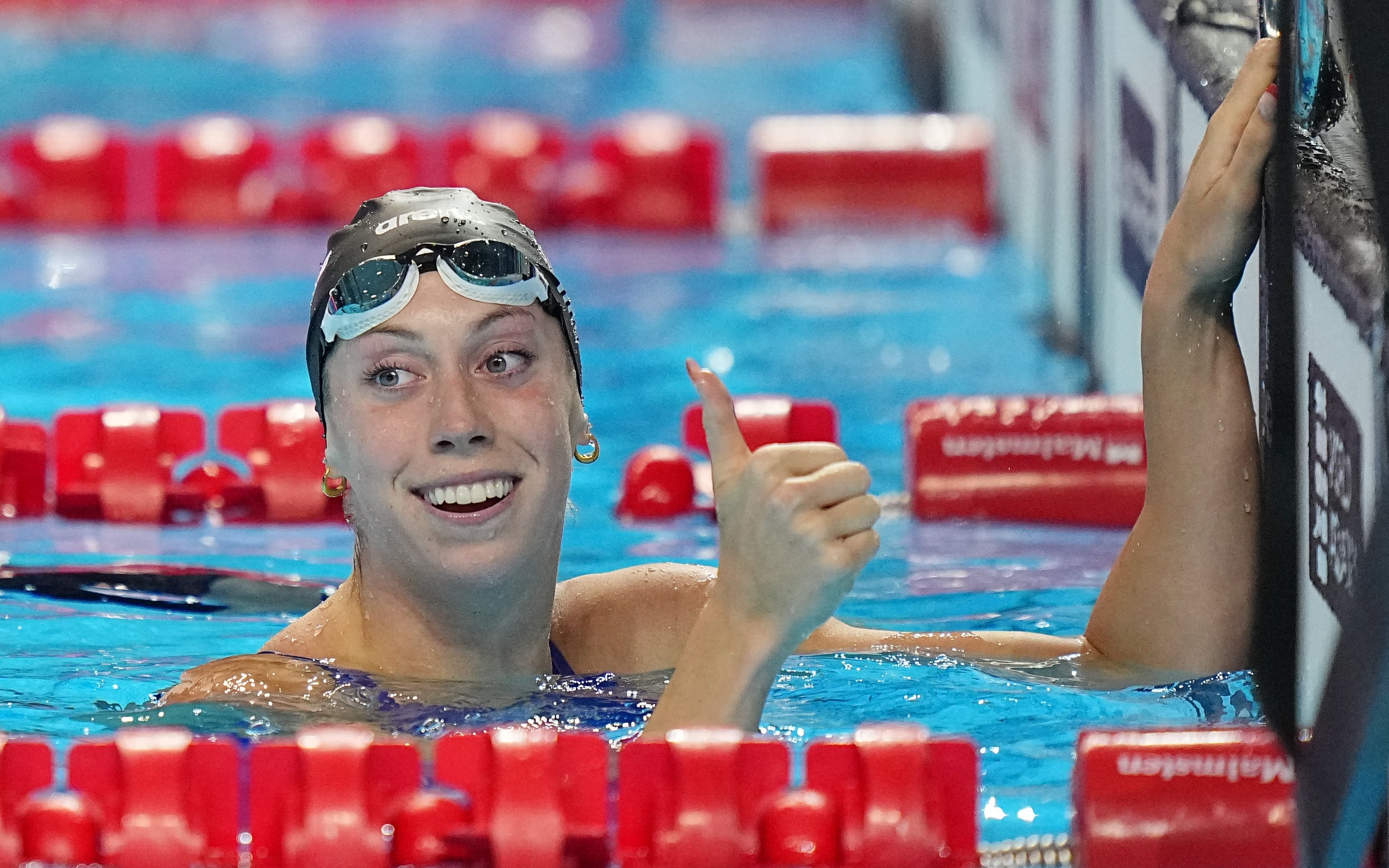 Gretchen Walsh, who won the 100m butterfly at the World Aquatics Championships in Singapore last July, bettered the world record for the event last month. Photo: Xinhua