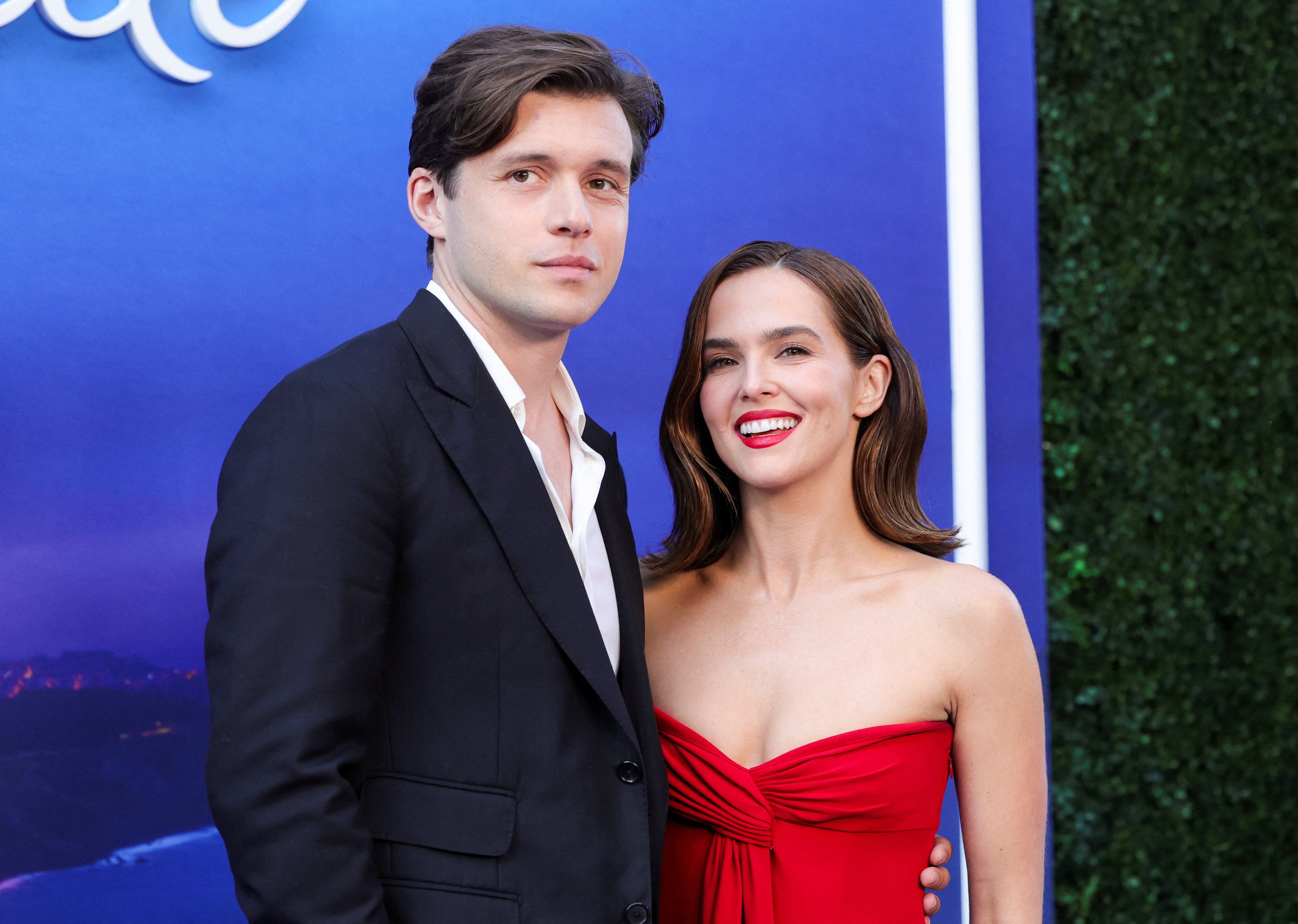 Nick Robinson and Zoey Deutch at a Los Angeles premiere for Voicemails for Isabelle in June. Photo: Reuters