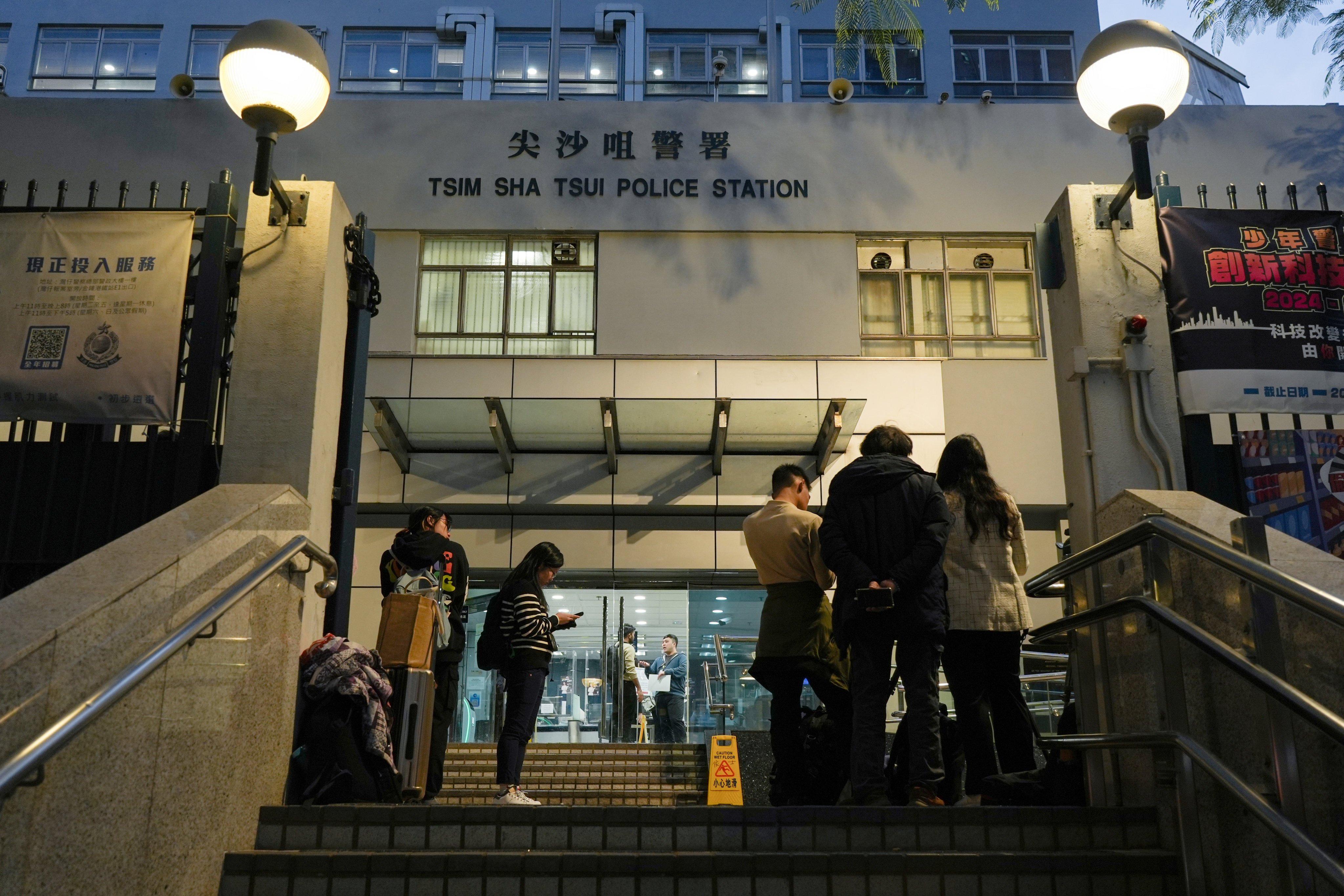 Ko Chun-chung attempted to seize a gun from a colleague inside Tsim Sha Tsui Police Station while he was detained. Photo: Eugene Lee