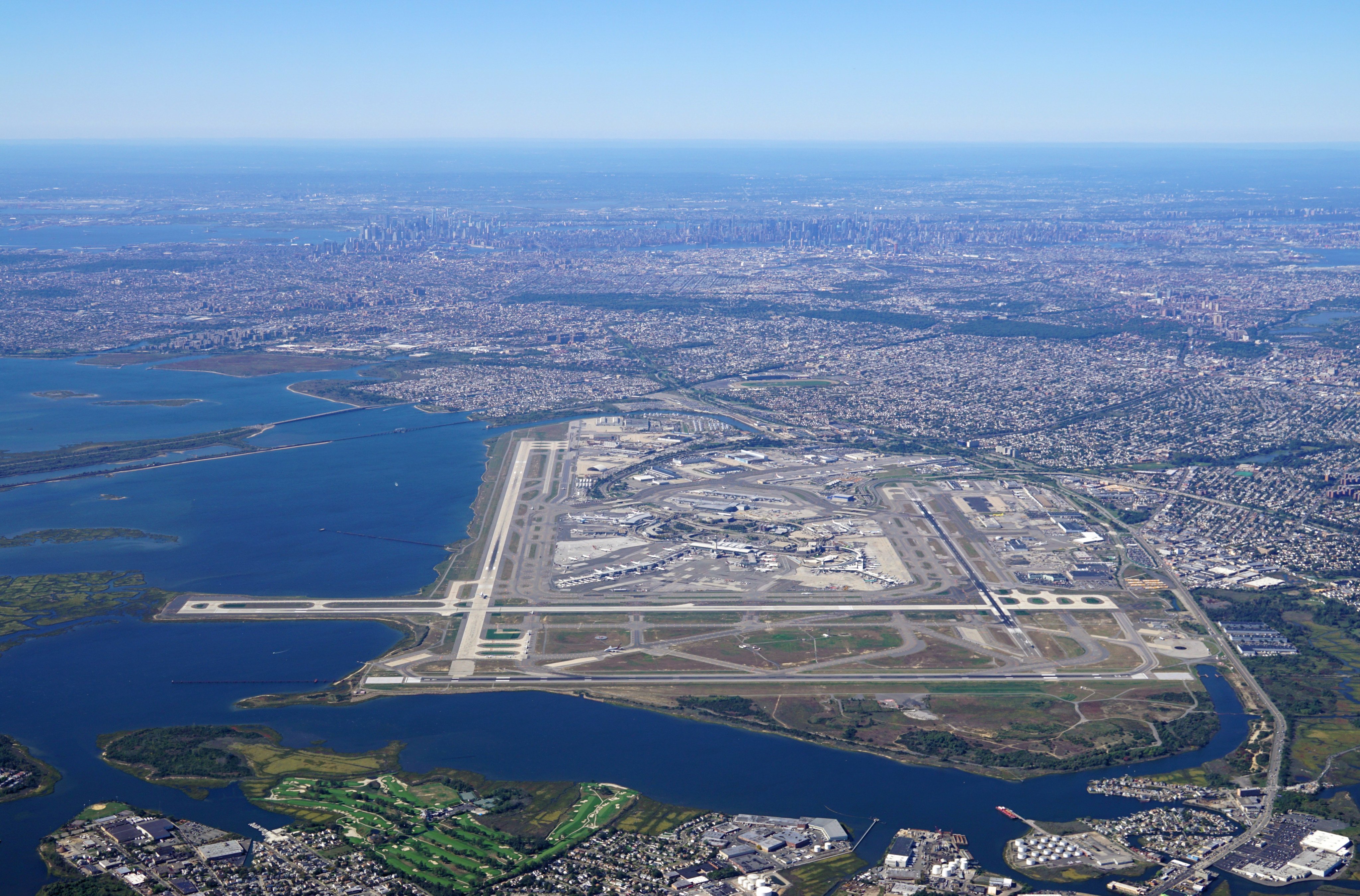 An aerial view of John F. Kennedy International Airport in New York. Photo: Shutterstock