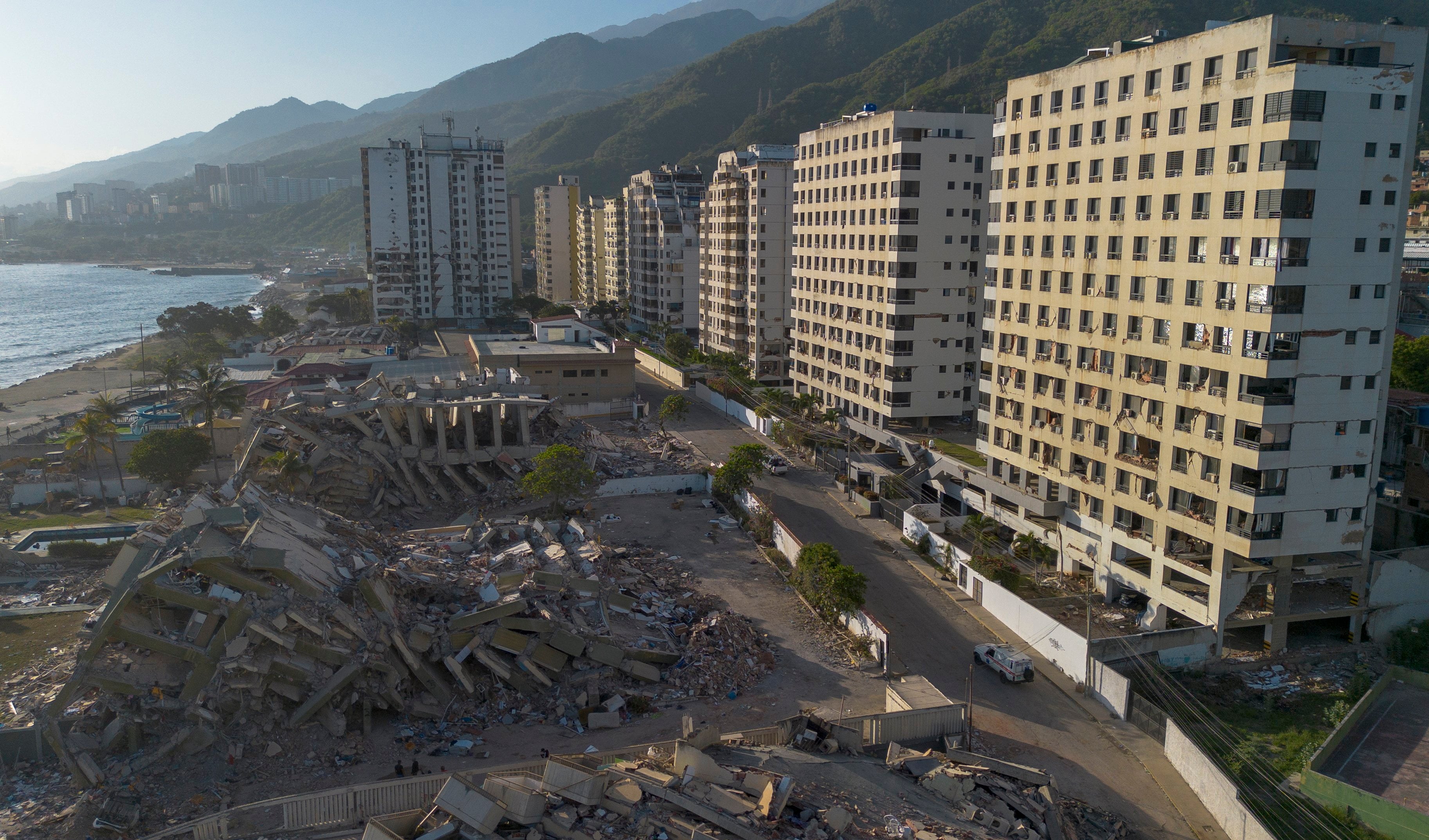 Destruction in Macuto, La Guaira state, Venezuela. Photo: EPA
