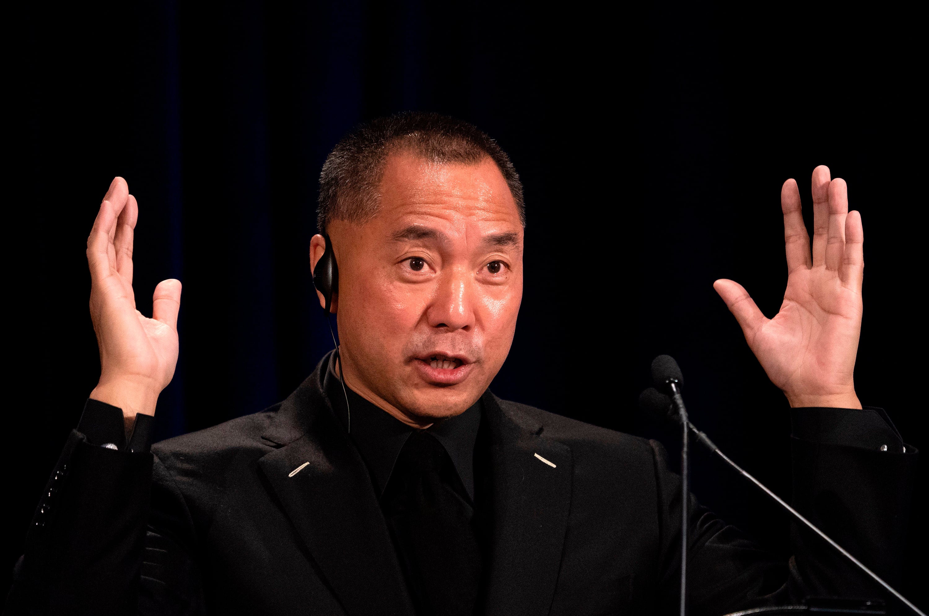 Fugitive Chinese billionaire Guo Wengui in New York in 2018. Photo: AFP / Getty Images / TNS