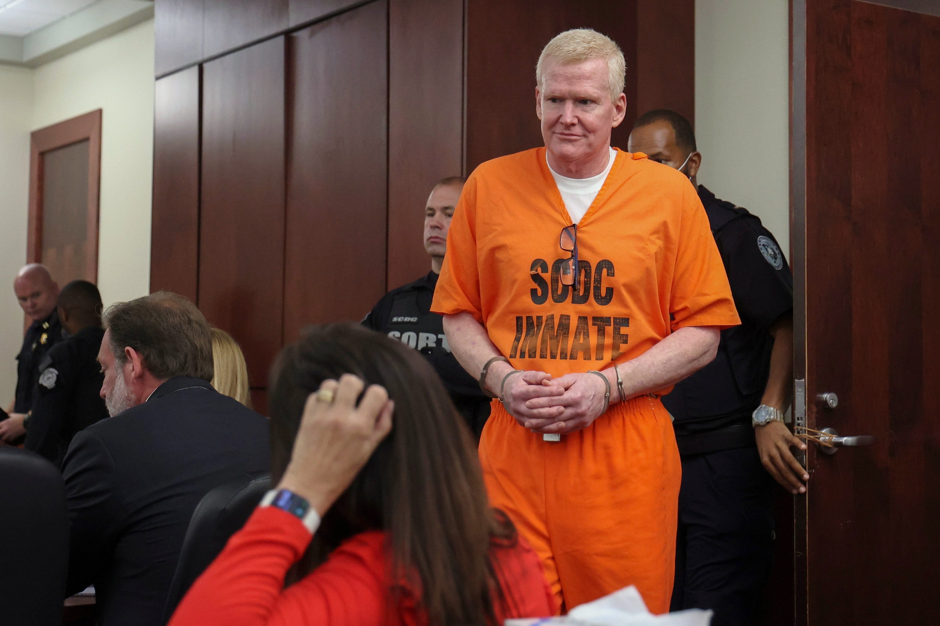 Alex Murdaugh arrives in court on Monday. Photo: The State via AP