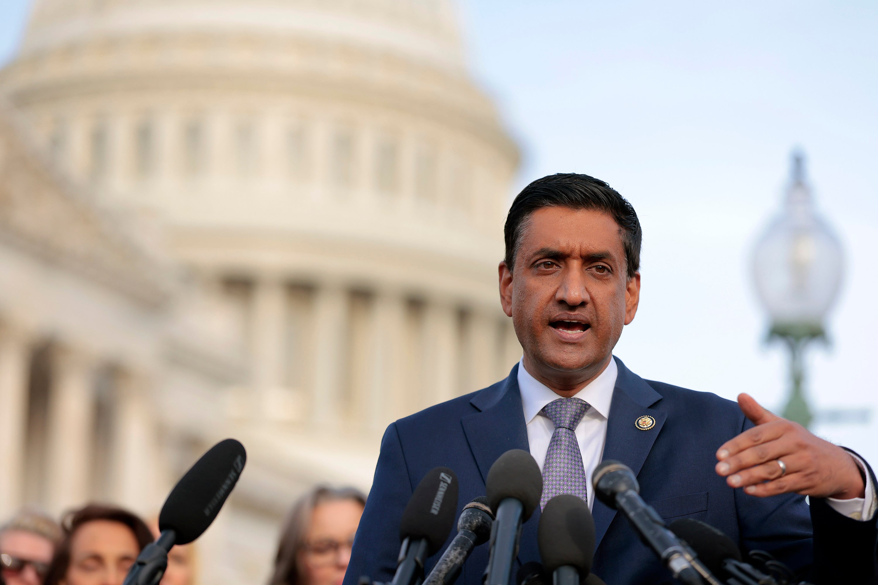 US Congressman Ro Khanna says “if you’re born in the United States, you can’t be denaturalised” in response to comments by Michael Lucci. Photo: Getty Images/TNS