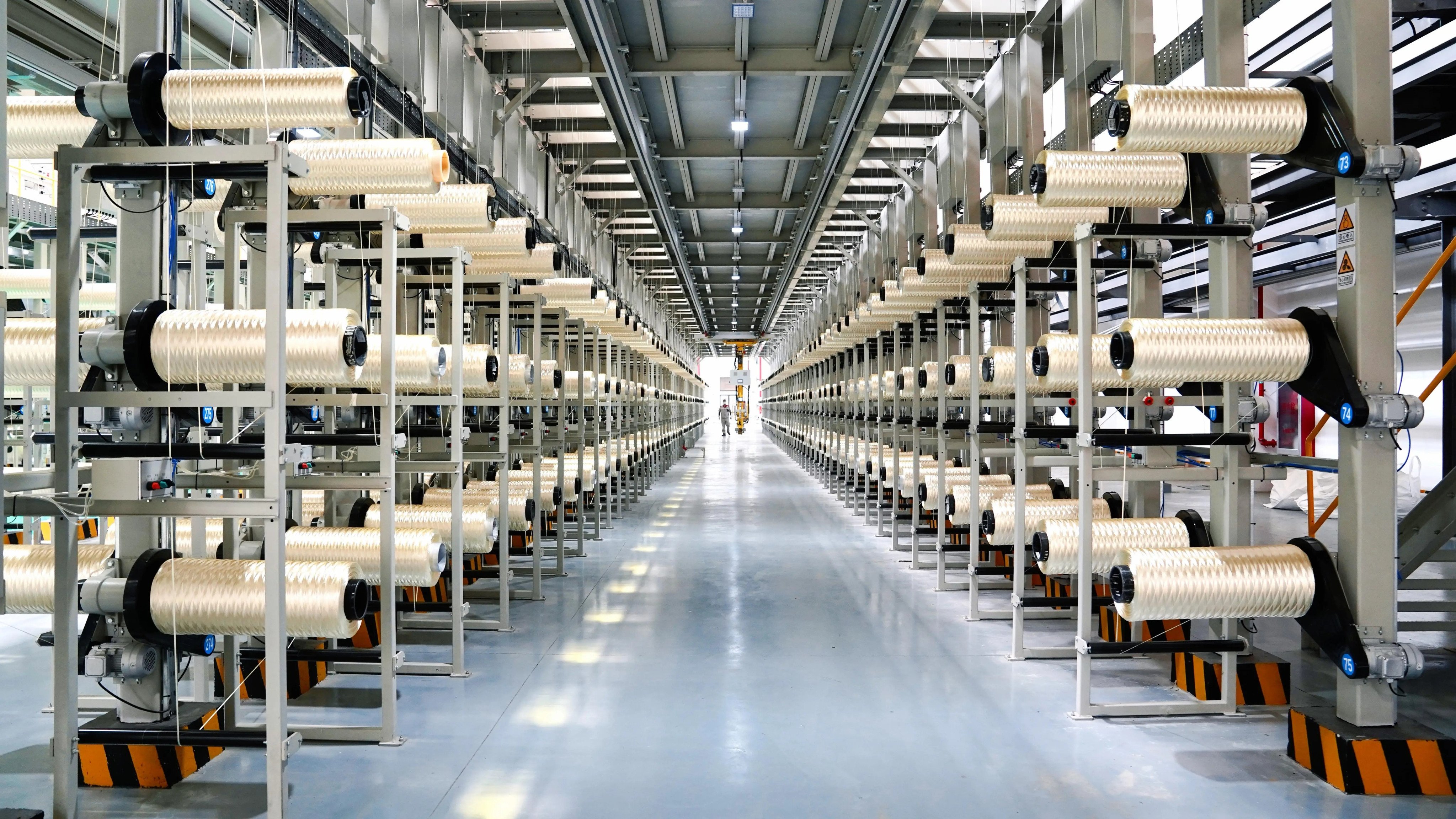 State-owned CNBM has launched three production lines in east China’s Jiangsu province for high-strength carbon fibre. Photo: Handout
