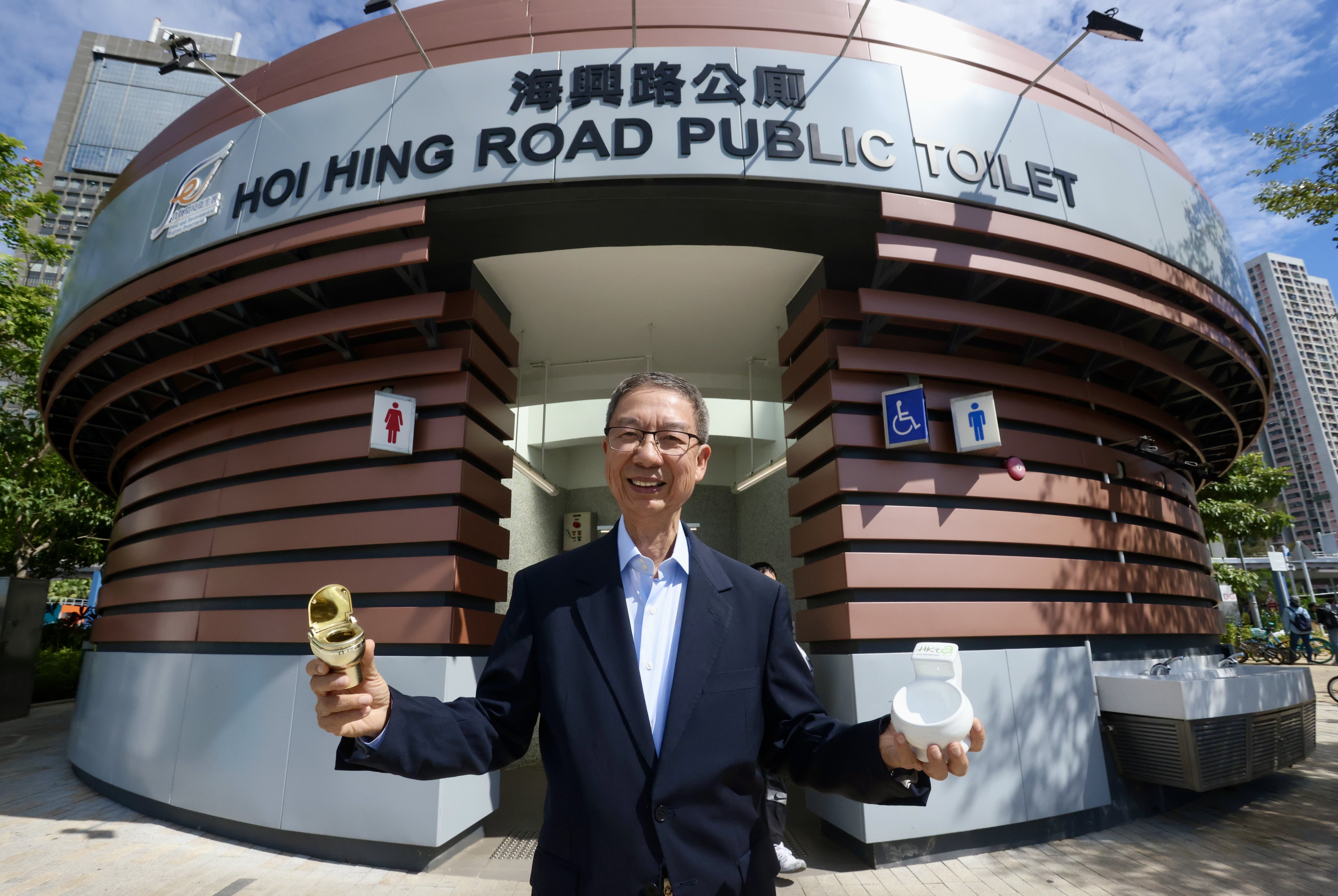 Henry Hung is the founder and president of the Hong Kong Toilet Association. Photo: Jonathan Wong